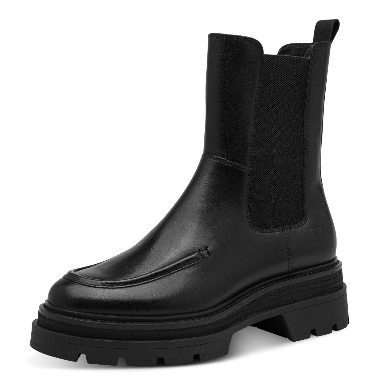 Tamaris Chelseaboots Blockabsatz, Stiefelette mit angesagter Mokassinnaht