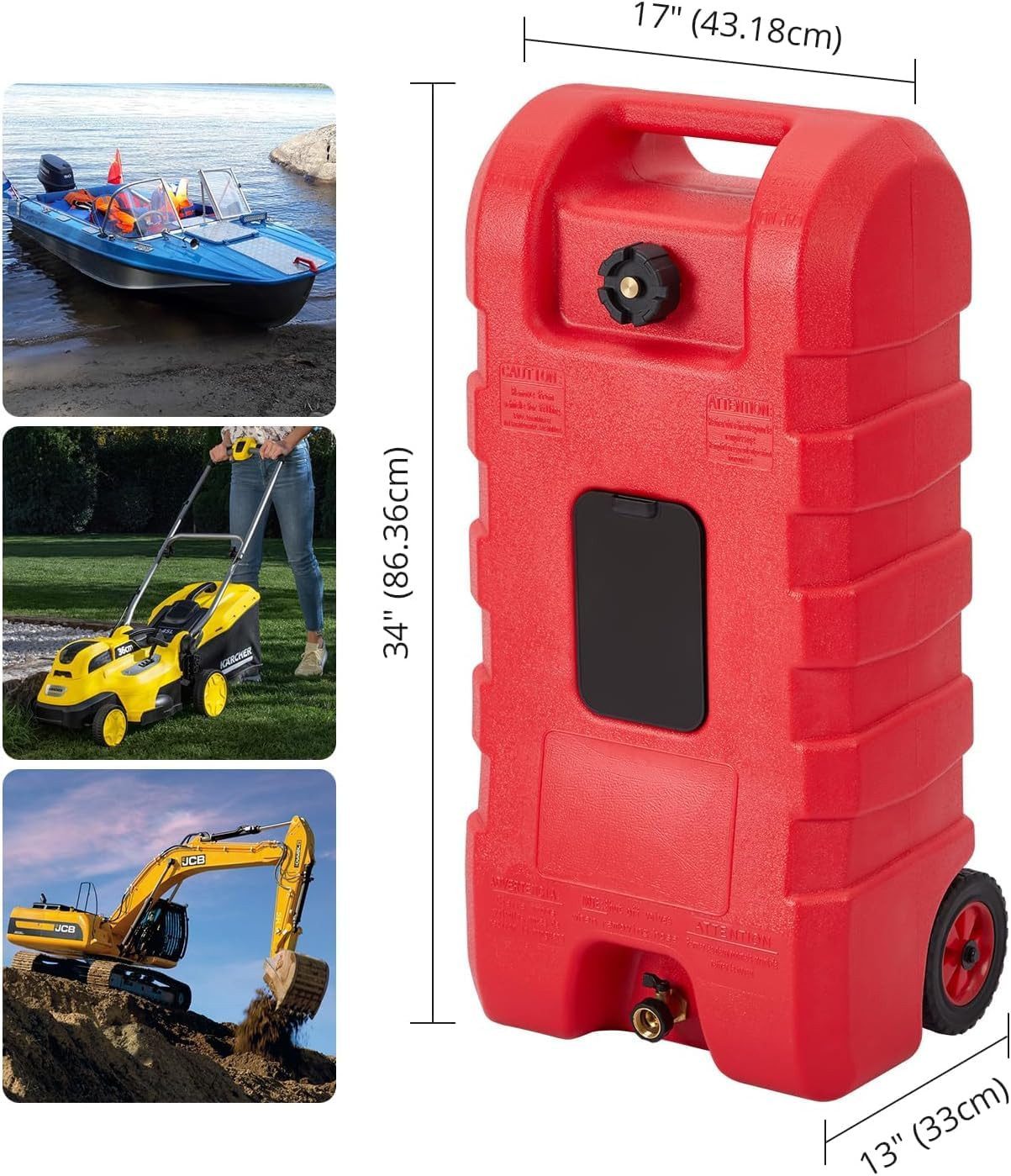 GarveeMore Benzinkanister mit manueller Transferpumpe und 3m-Schlauch für A günstig online kaufen