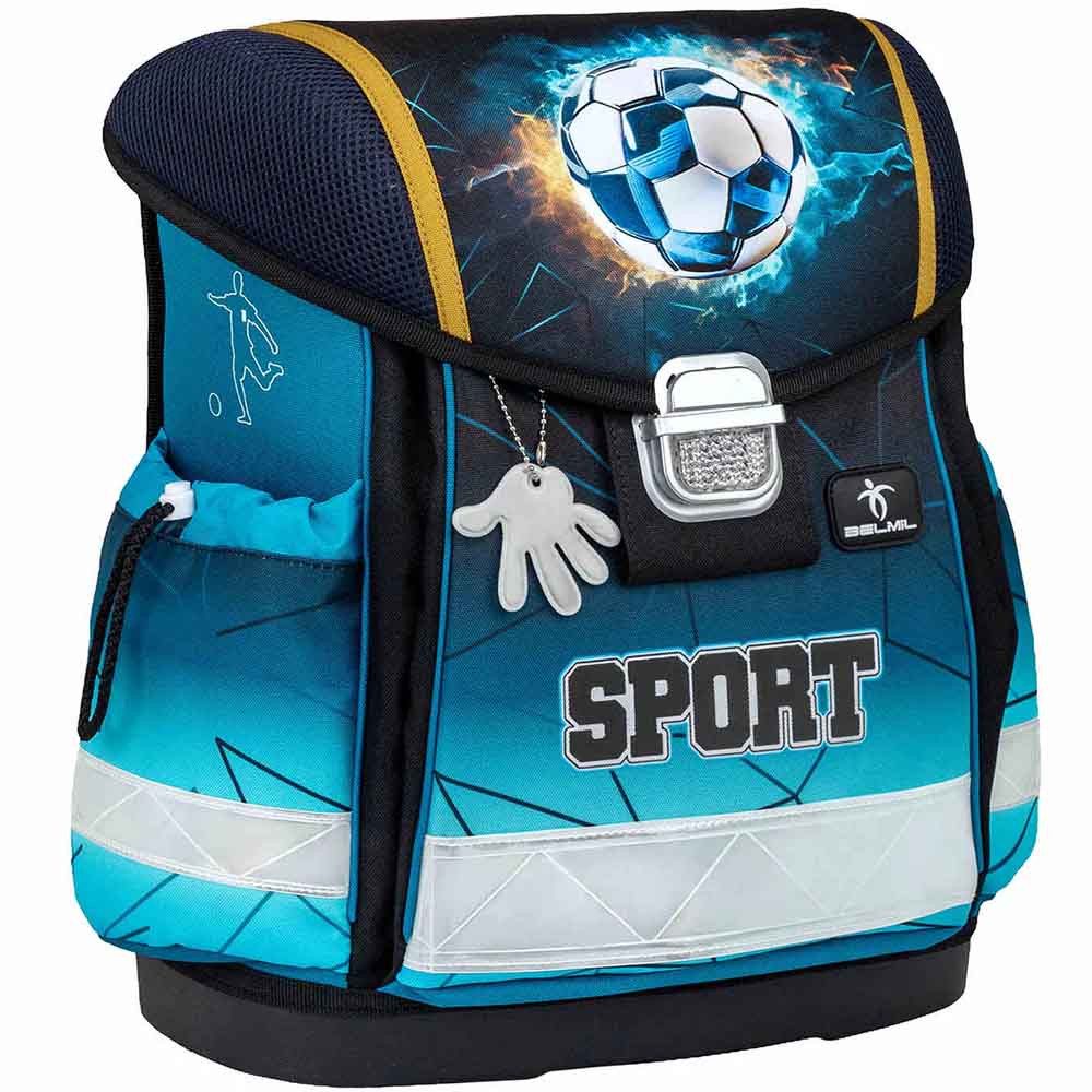 Belmil Schulranzen Set Classy 10-teilig 2025 Jungen Fire Football