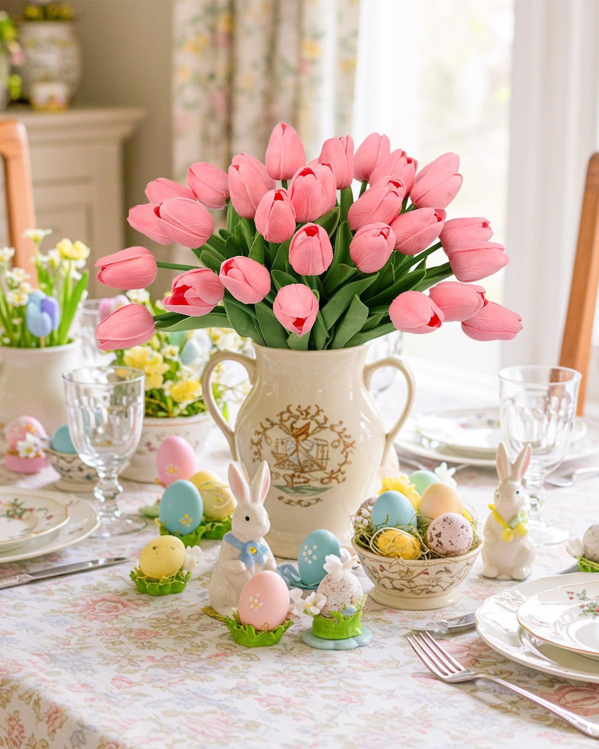 Kunstblumenstrauß 10 Stück Künstliche Tulpen Kunstblume günstig online kaufen