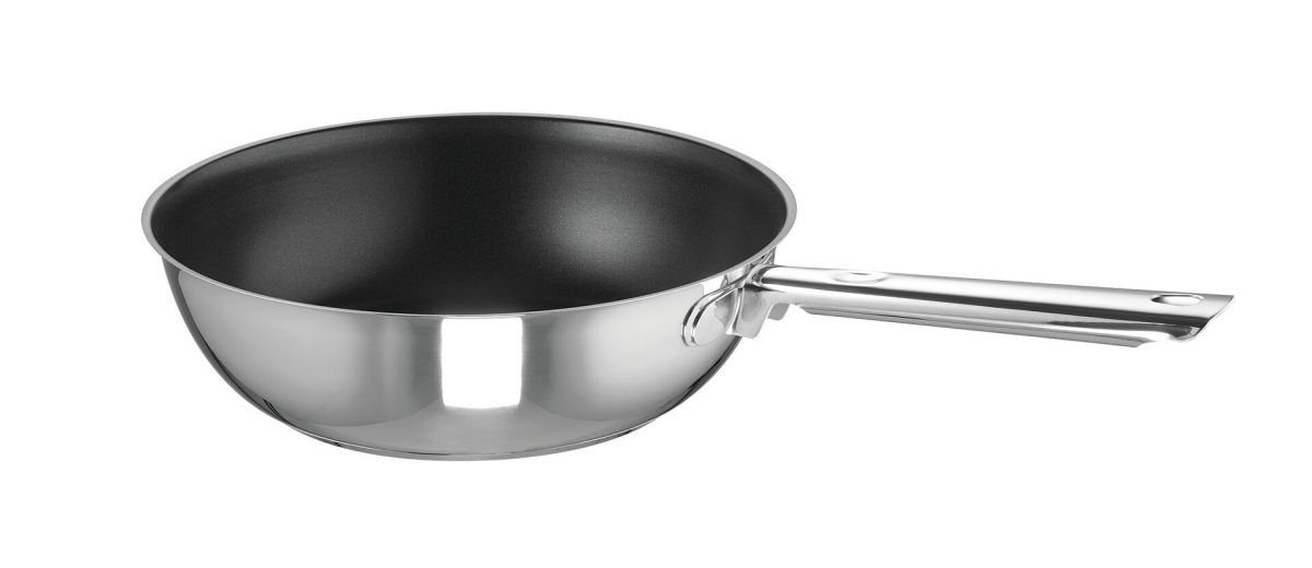 SCHULTE-UFER Wok Green Life, Edelstahl (Einzelartikel, 1-tlg., 1 x Pfanne), Ø 28 cm | Woks