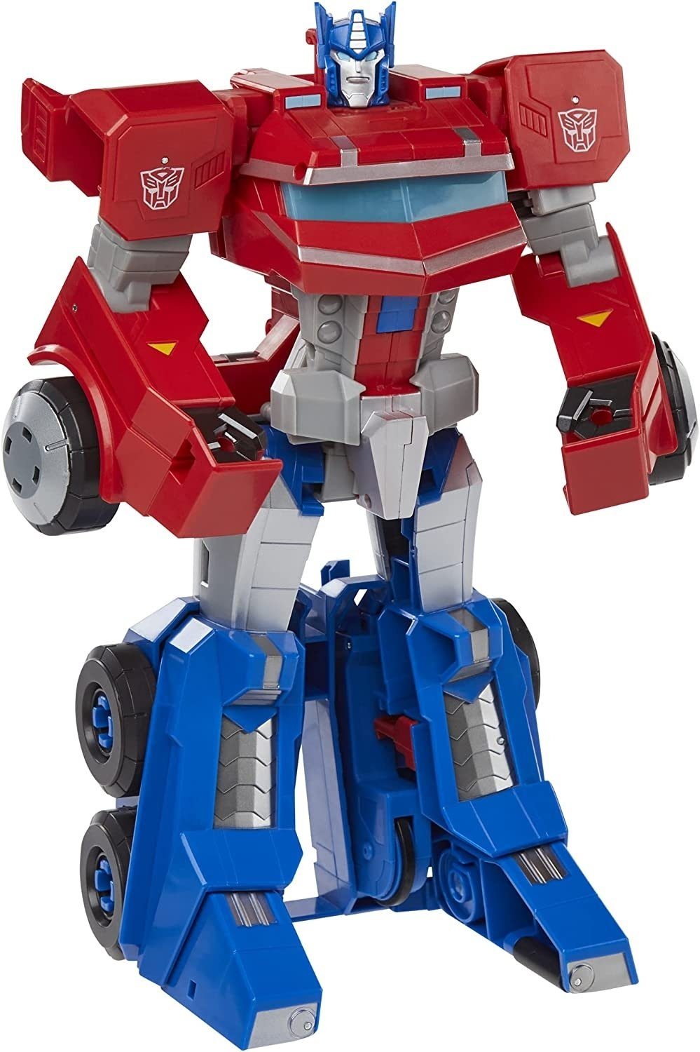 Hasbro Actionfigur N’ mit Soundeffekten Prime Optimus Transformers Roll Adventures Licht- und Change Cyberverse