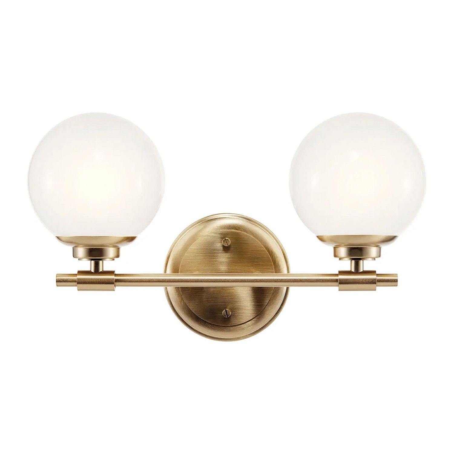 Licht-Erlebnisse Wandleuchte BRUNO, Warmweiß, Glas Metall LED G9 IP44 3000 K warmweißes Licht 1200 lm 37,3 cm breit