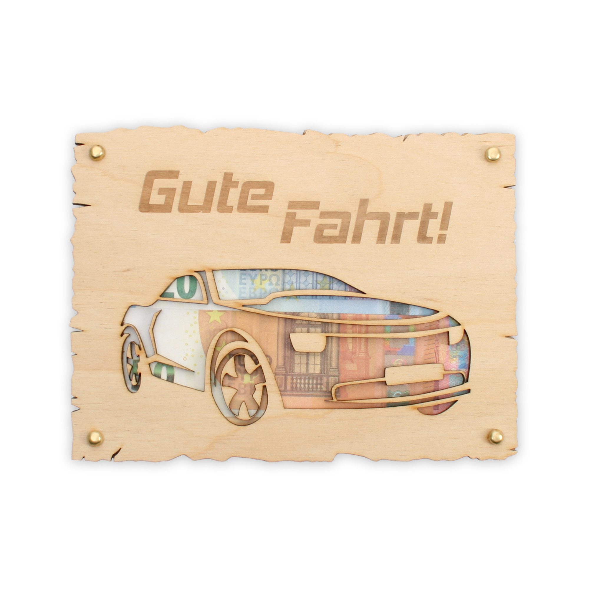 Kreative Feder Glückwunschkarte „Gute Fahrt“ Glückwunsch-Karte zum Führerschein & für jede Spritztour, Geschenk-Karte für Geldgeschenke; Розмір ca.: 14,6 x 19,7cm