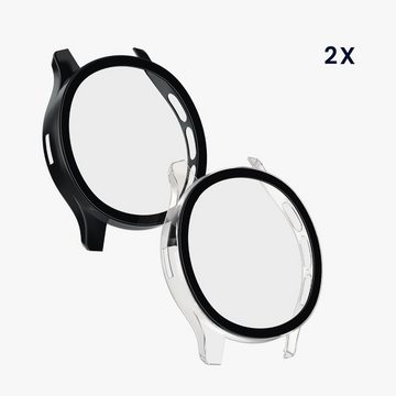 kwmobile Smartwatch-Hülle 2x Hülle für Garmin Venu 3, Fullbody Fitnesstracker Glas Cover Case Schutzhülle Set
