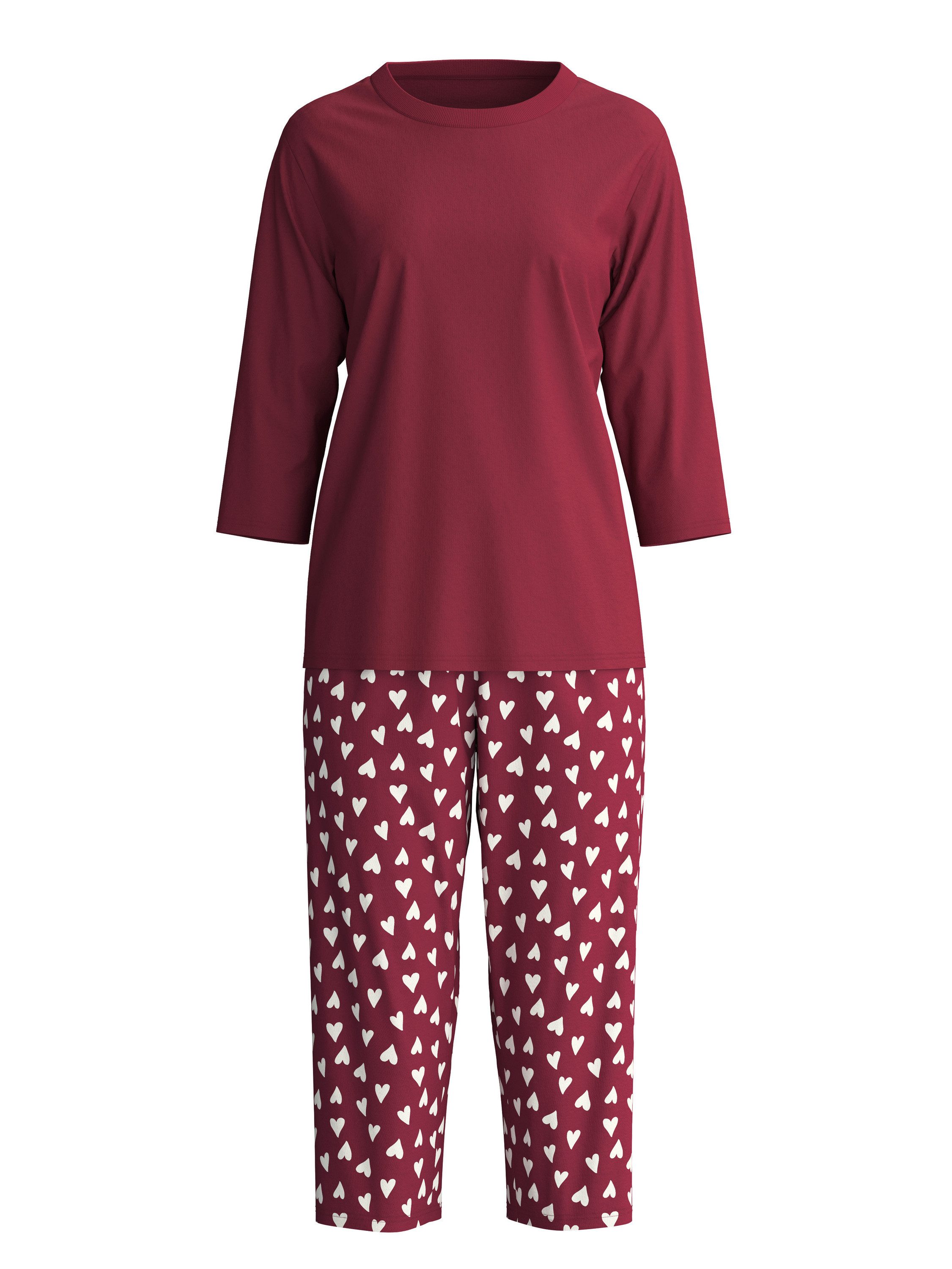 CALIDA Capri-Pyjama Cotton Special Damen (2 tlg) weich, leicht und bequem