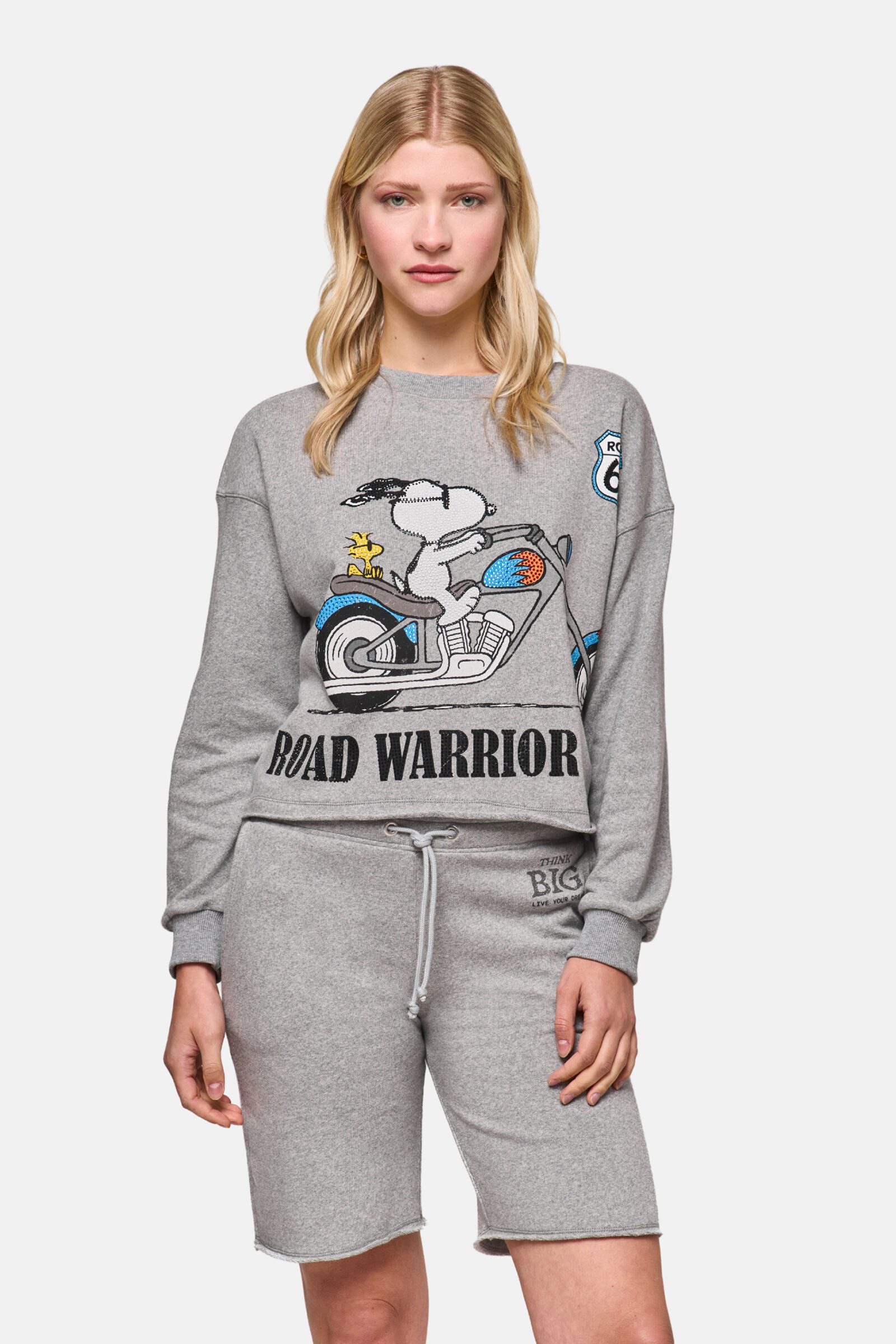 Princess goes Hollywood Sweatshirt (1-tlg) mit Snoopy-Print und Strasssteinen