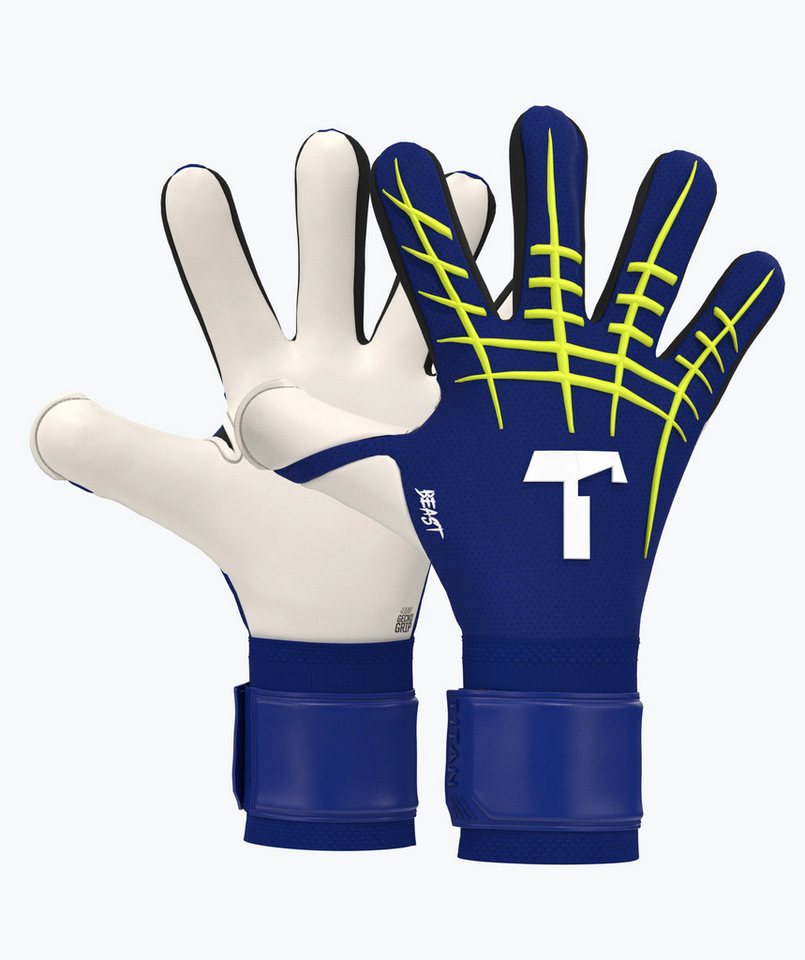 T1TAN Torwarthandschuhe Erwachsene Blue Beast 3.0