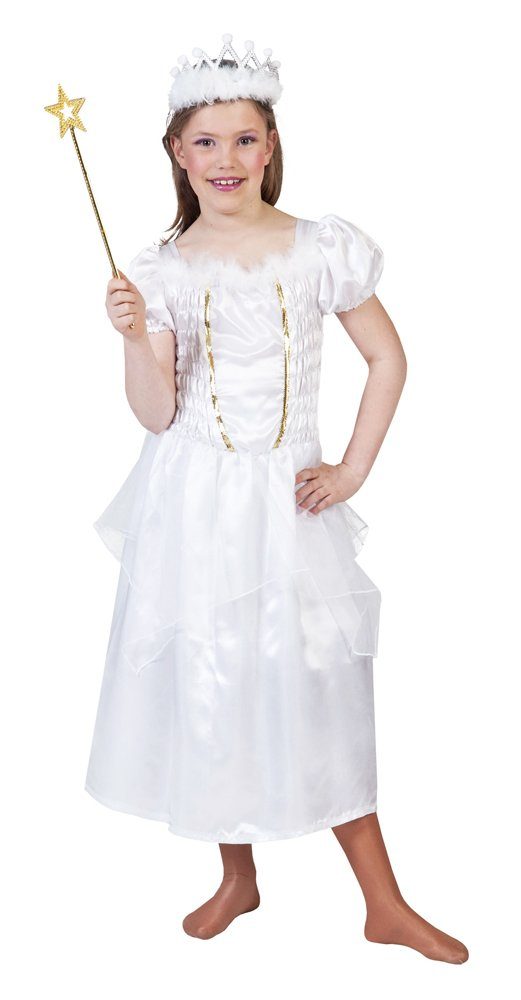 Kostüm Prinzessin Kleid Samira für Kinder - Weiß Gold