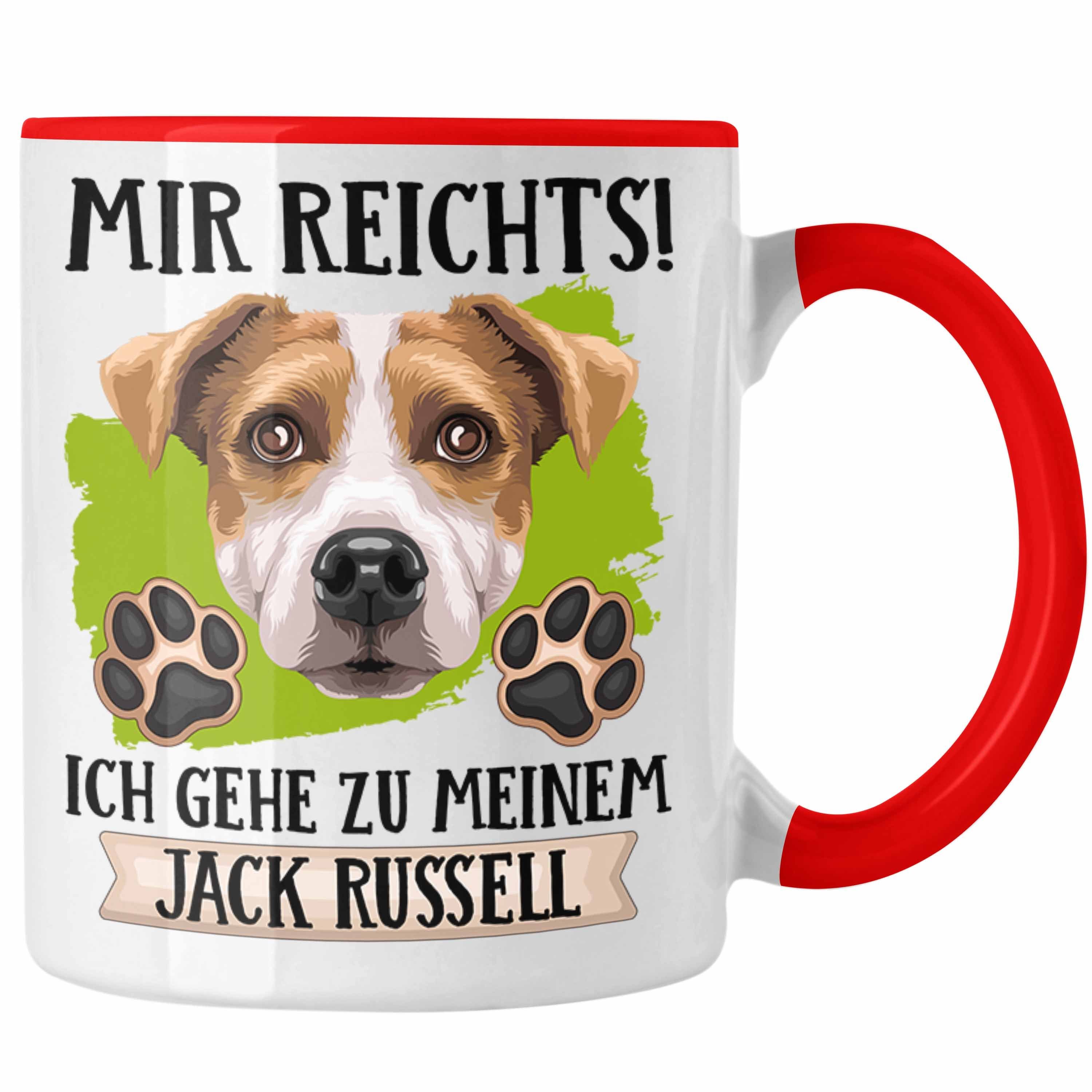 Trendation Tasse Jack Mir Geschenk Russel Besitzer Geschenkidee Rot Tasse R Lustiger Spruch
