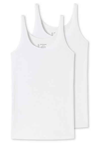 Schiesser Unterhemd "95/5" (2er-Pack) in elastischer Single-Jersey-Qualität