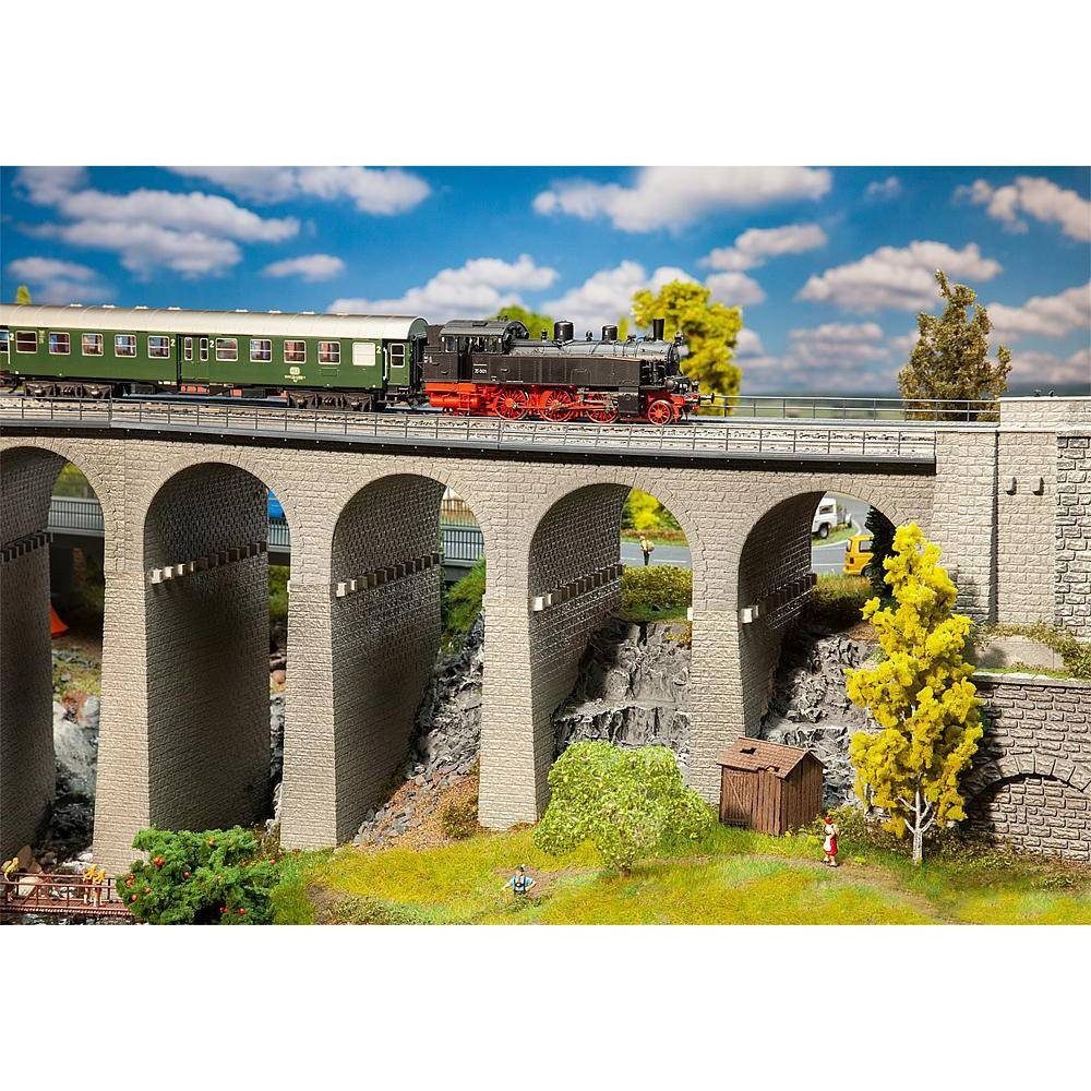 Modelleisenbahn-Brücke H0 2gleisiges Viadukt 120465