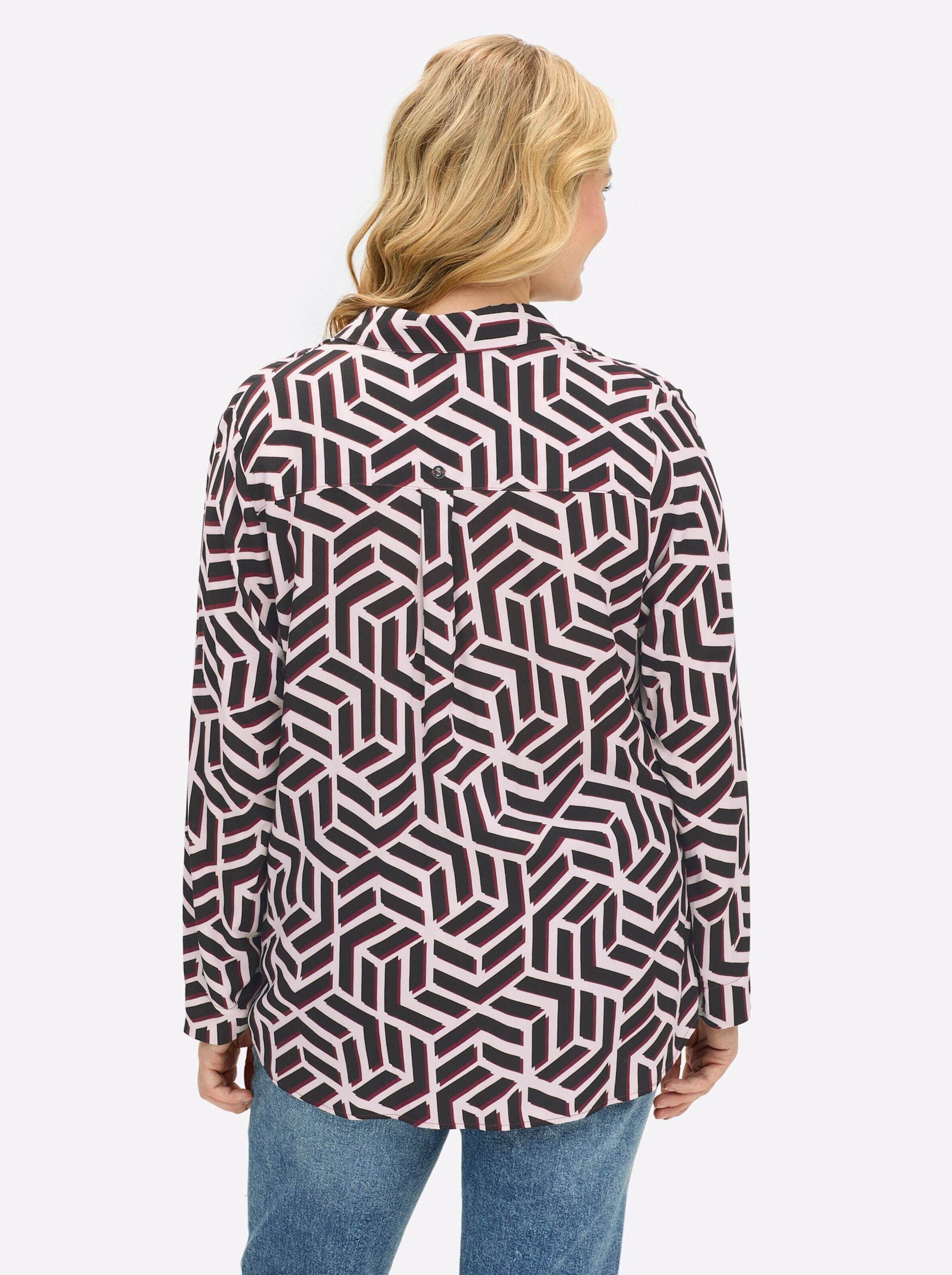Sheego Klassische Bluse Tunika Langarm günstig online kaufen