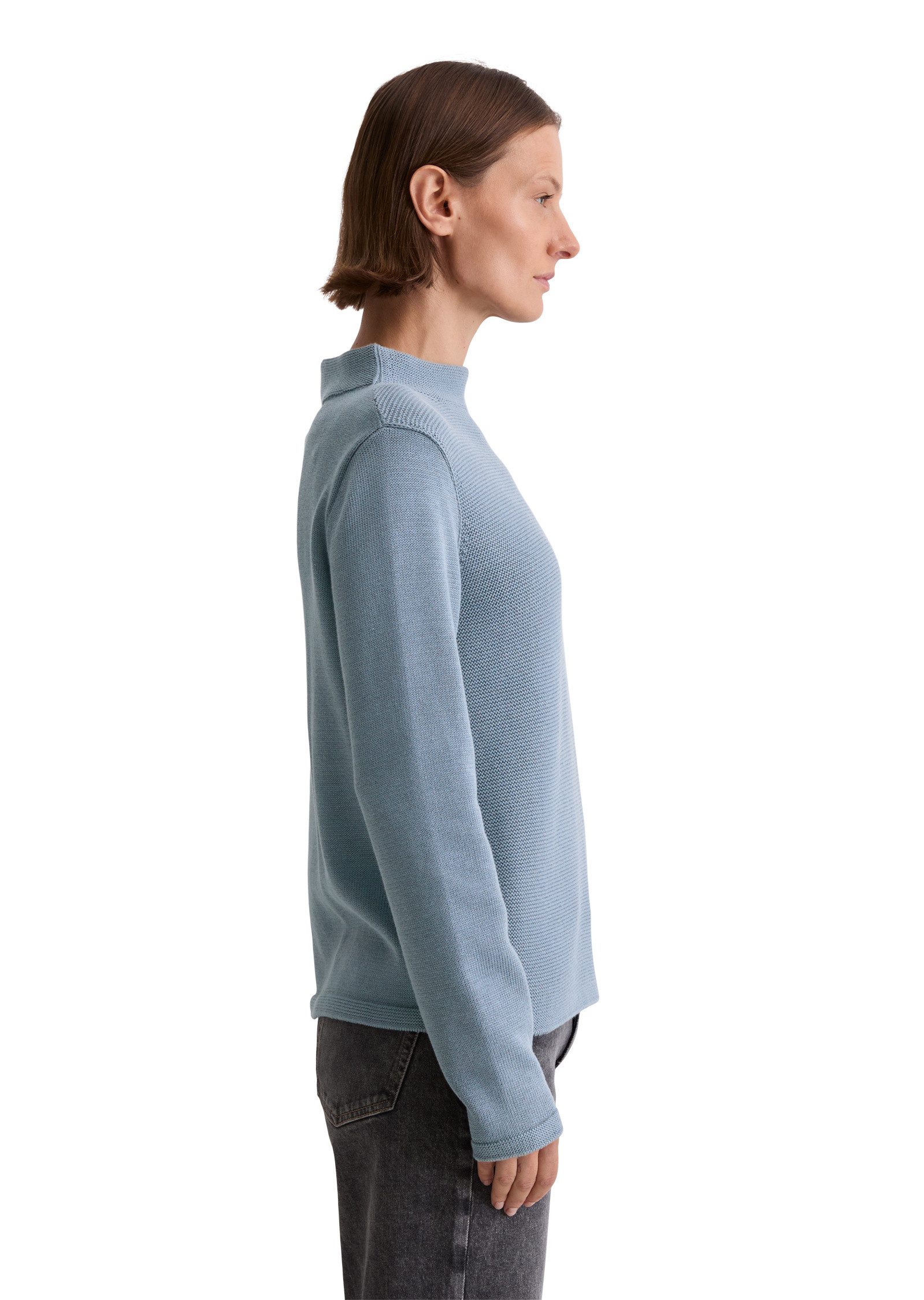 Marc O'Polo Stehkragenpullover aus Organic Cotton günstig online kaufen
