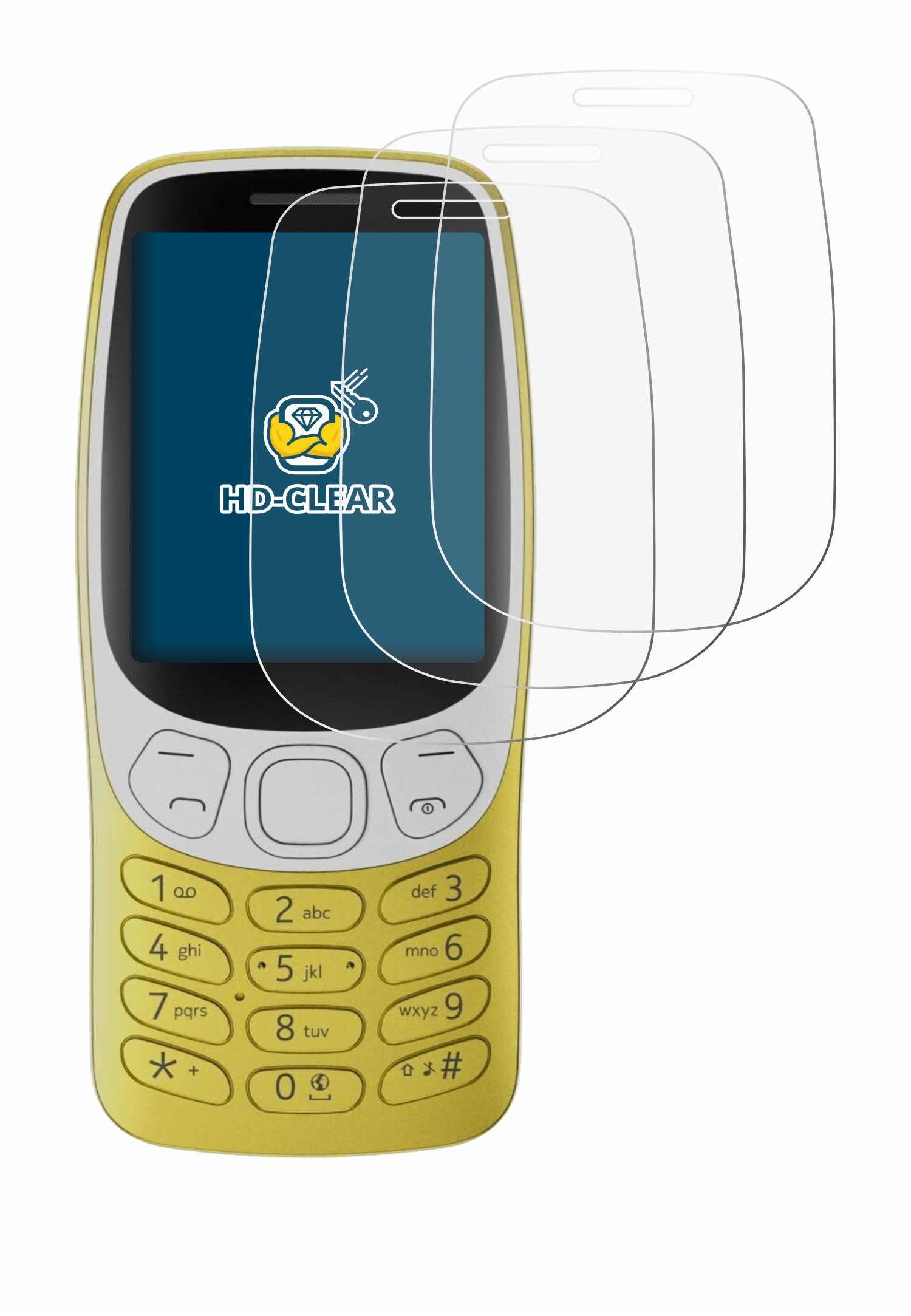 BROTECT Displayschutzfolie Schutzfolie für Nokia 3210, 6 Stück, Displayschutz Schutz Folie Klar Transparent