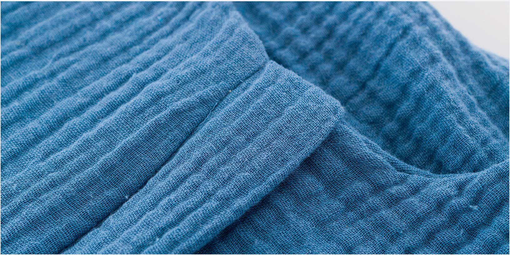 Träumeland Babyschlafsack Sommerschlafsack LIEBMICH Größen den Baumwollmusselin, in 60-110 hellblau