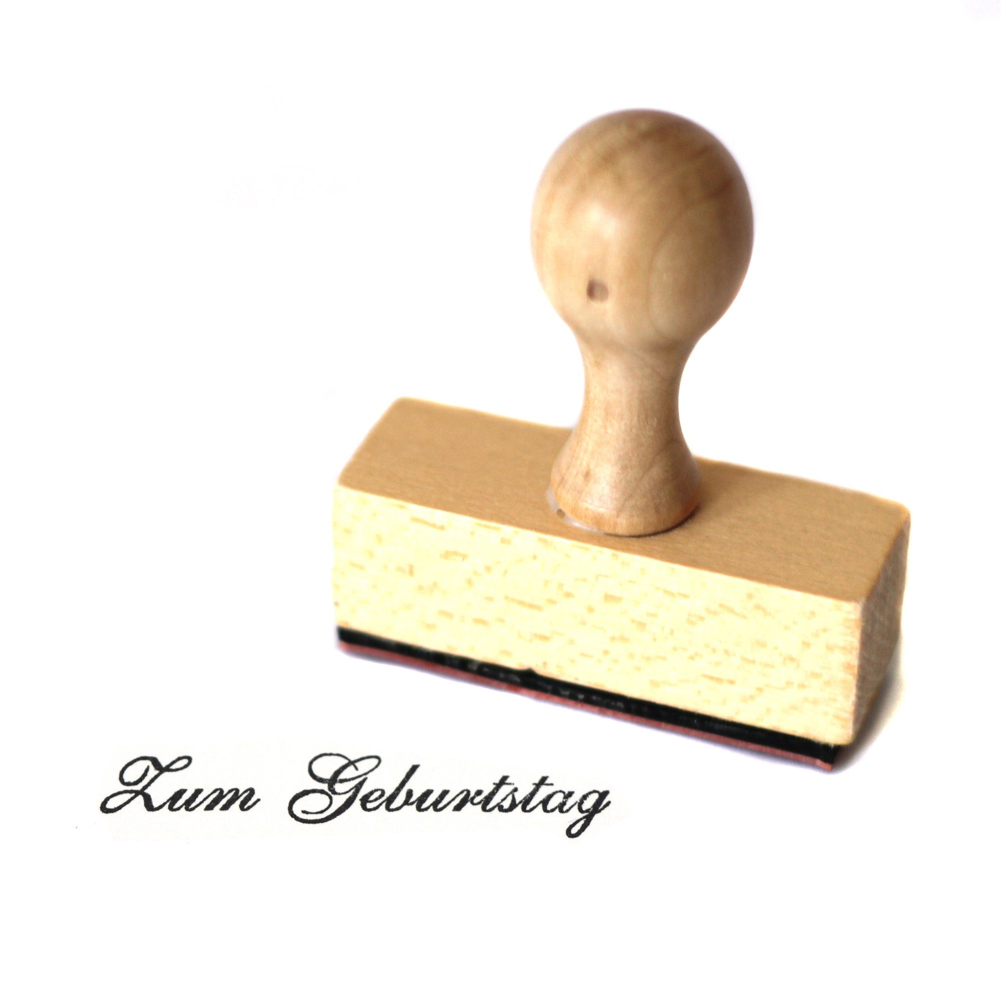 Frau WUNDERVoll Марки Марки - Zum Geburtstag - aus Holz, Schrift-