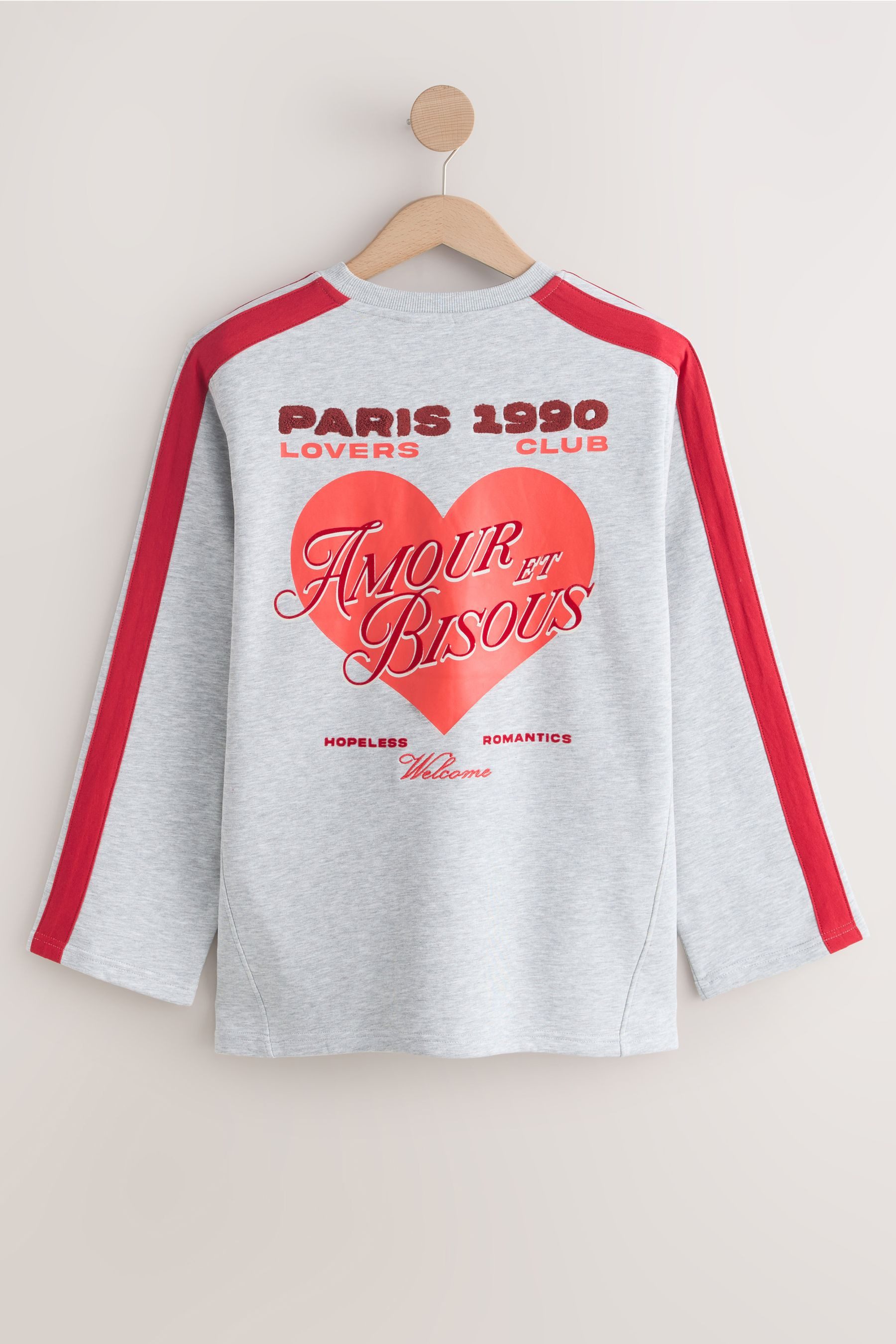Next Sweater Sweatshirt mit Grafik und Herzmotiv, Paris (1-tlg) – Bild 2 von 5