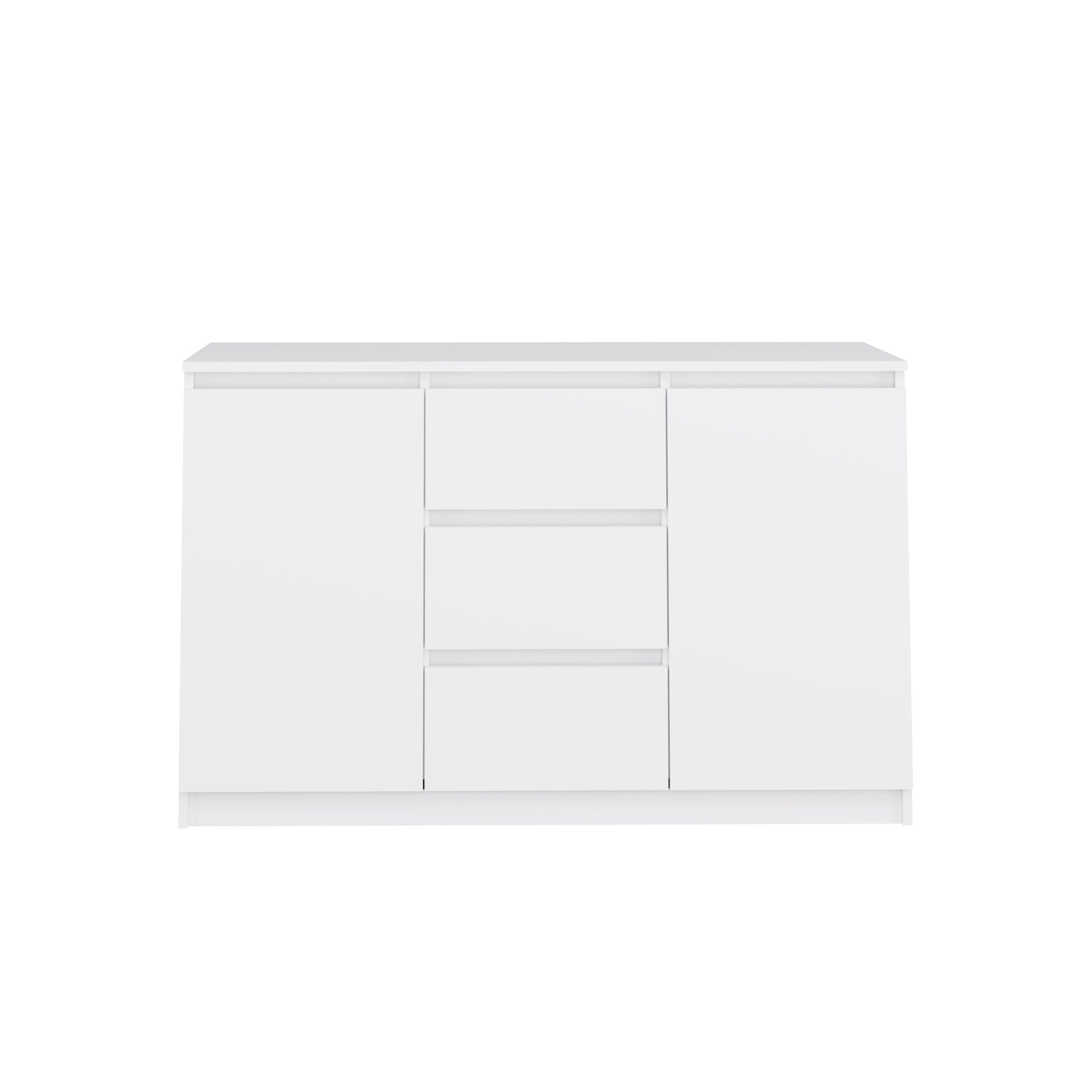 Raumhirsch Furniture Kommode Sideboard 120 cm breit (Maße 40 x 120 x 75 cm mit 2 Türen, 3 Schubladen), verschiedene Farben – Bild 2 von 5