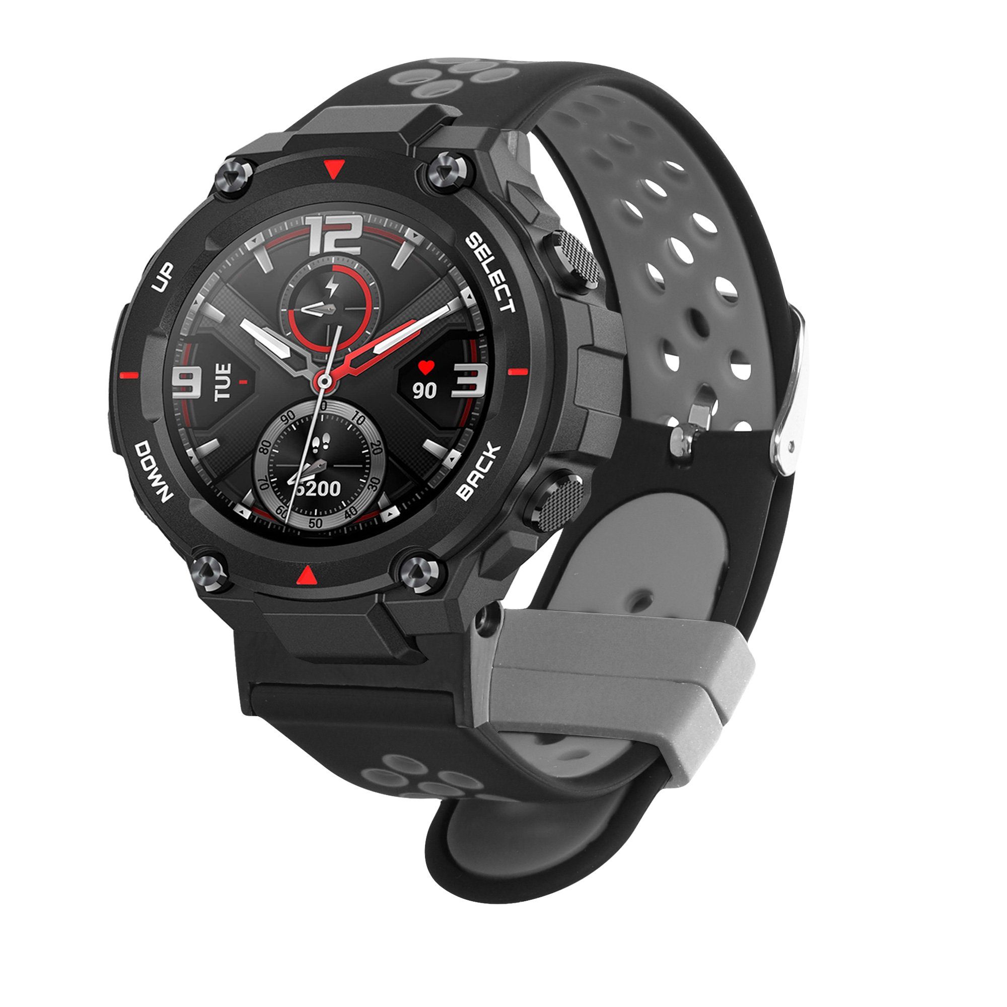 kwmobile 1x Uhrenarmband für Huami Amazfit T-Rex / T-Rex Pro Armband Smartwatch, 1-tlg., Fitnesstracker Band Set aus TPU Silikon - Ersatzarmband Smartwatch