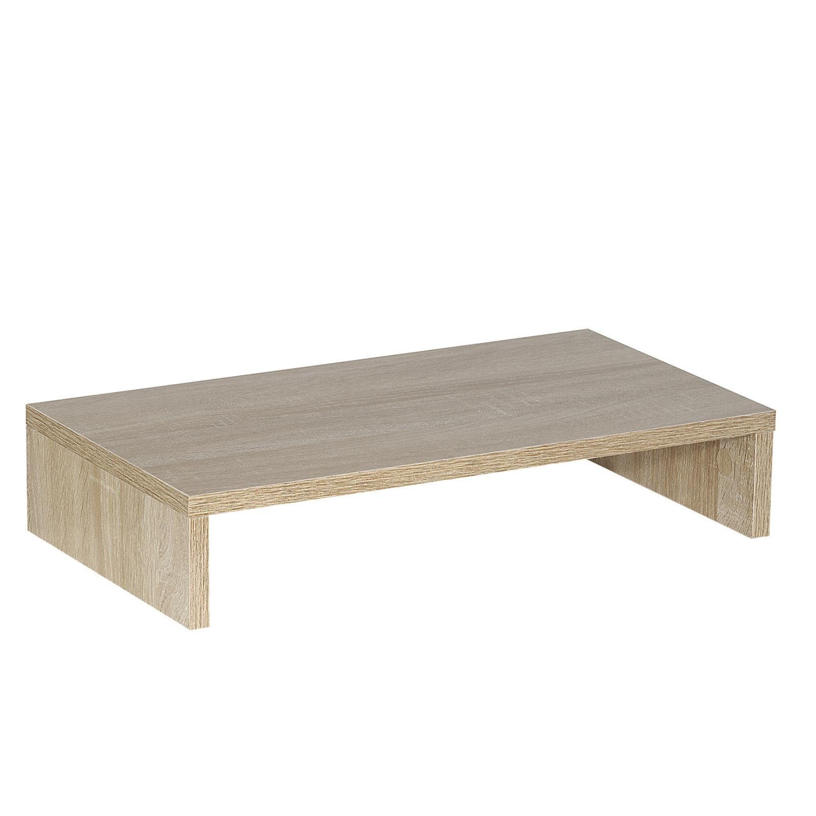 CARO-Möbel Monitorständer MONITOR, (Bildschrimerhöhung 50cm breit, Schreibtischaufsatz sonoma eicheoptik)