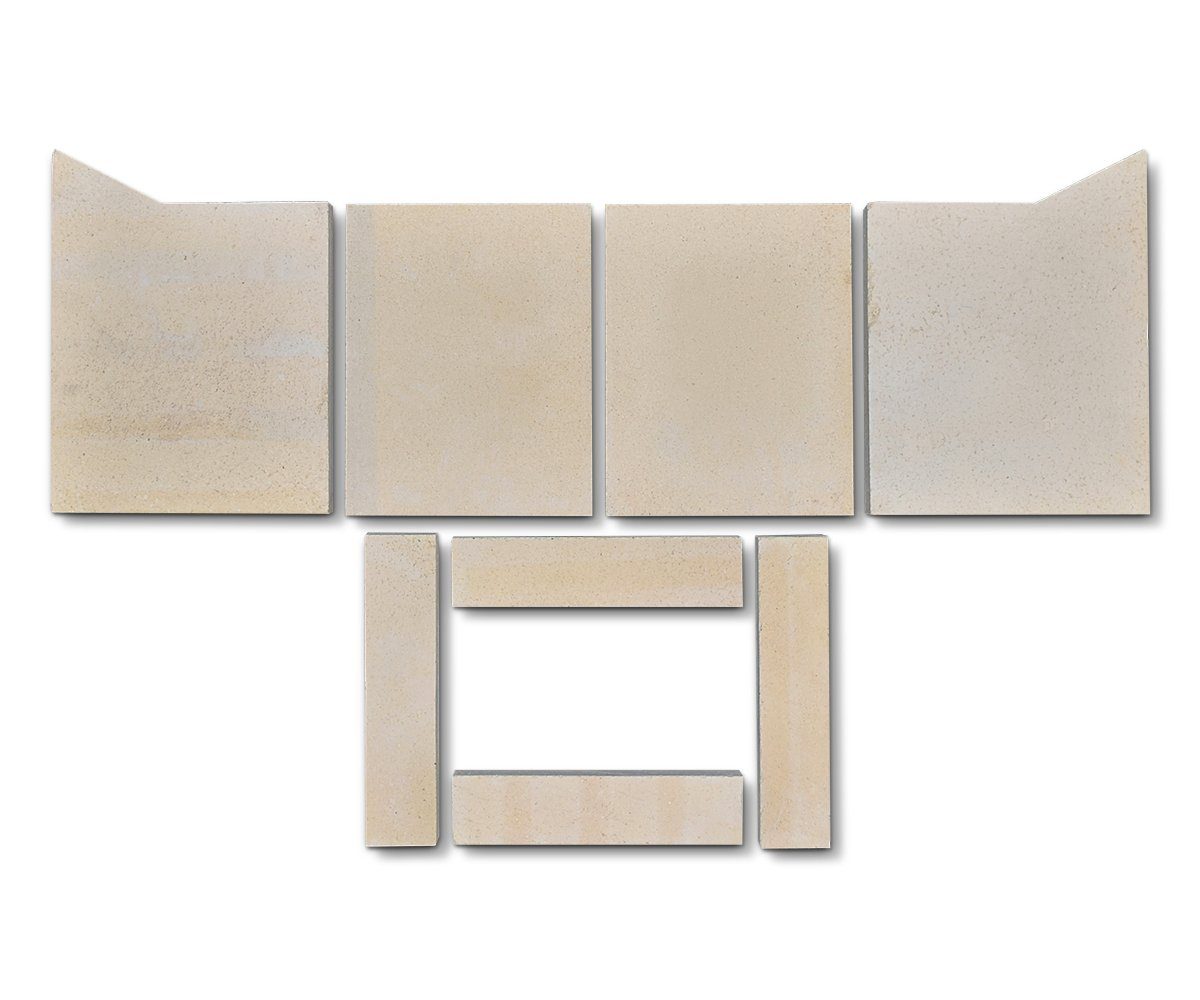 kaminXpert Feuerraumplatten für Haas+Sohn Modena 305.15 Kaminofen Ersatzteil Feuerraumauskleidung