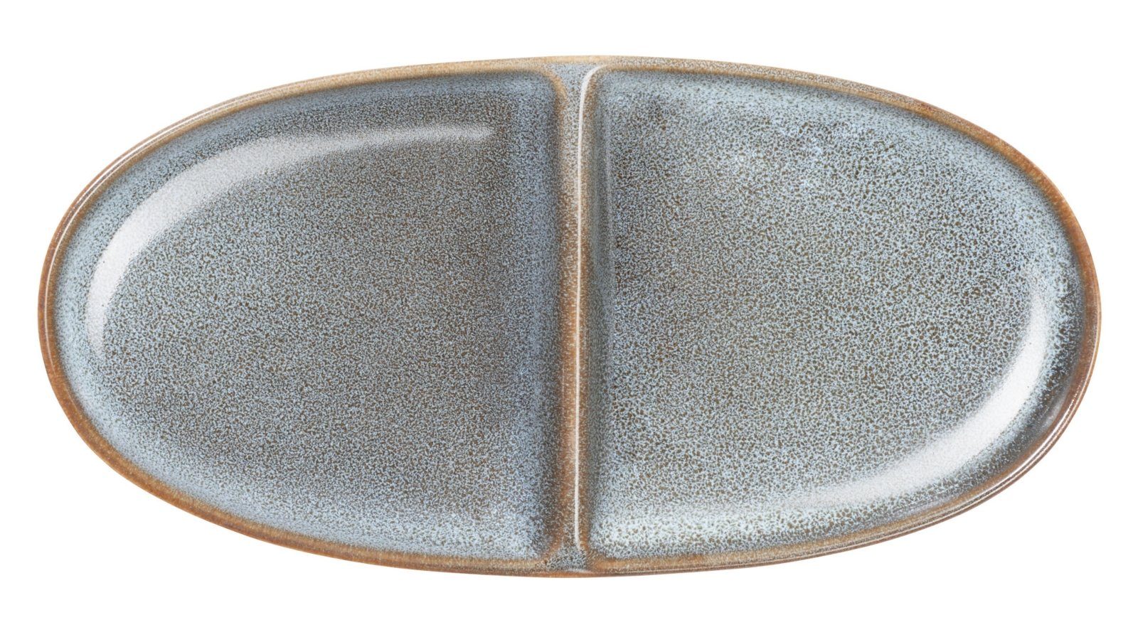 ASA SELECTION Vorspeisenteller SAISONS Aperitifteller 2-geteilt oval denim, Geschirr