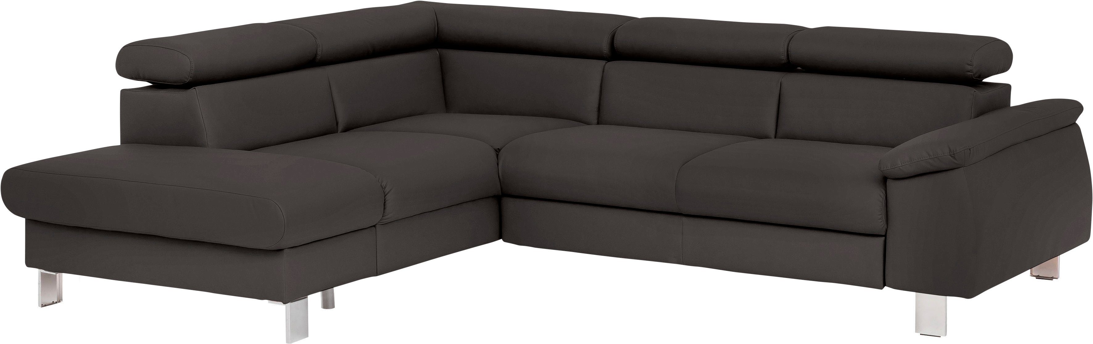 COTTA Ecksofa Komaris L-Form mit Kopfteilverstellung, günstig online kaufen