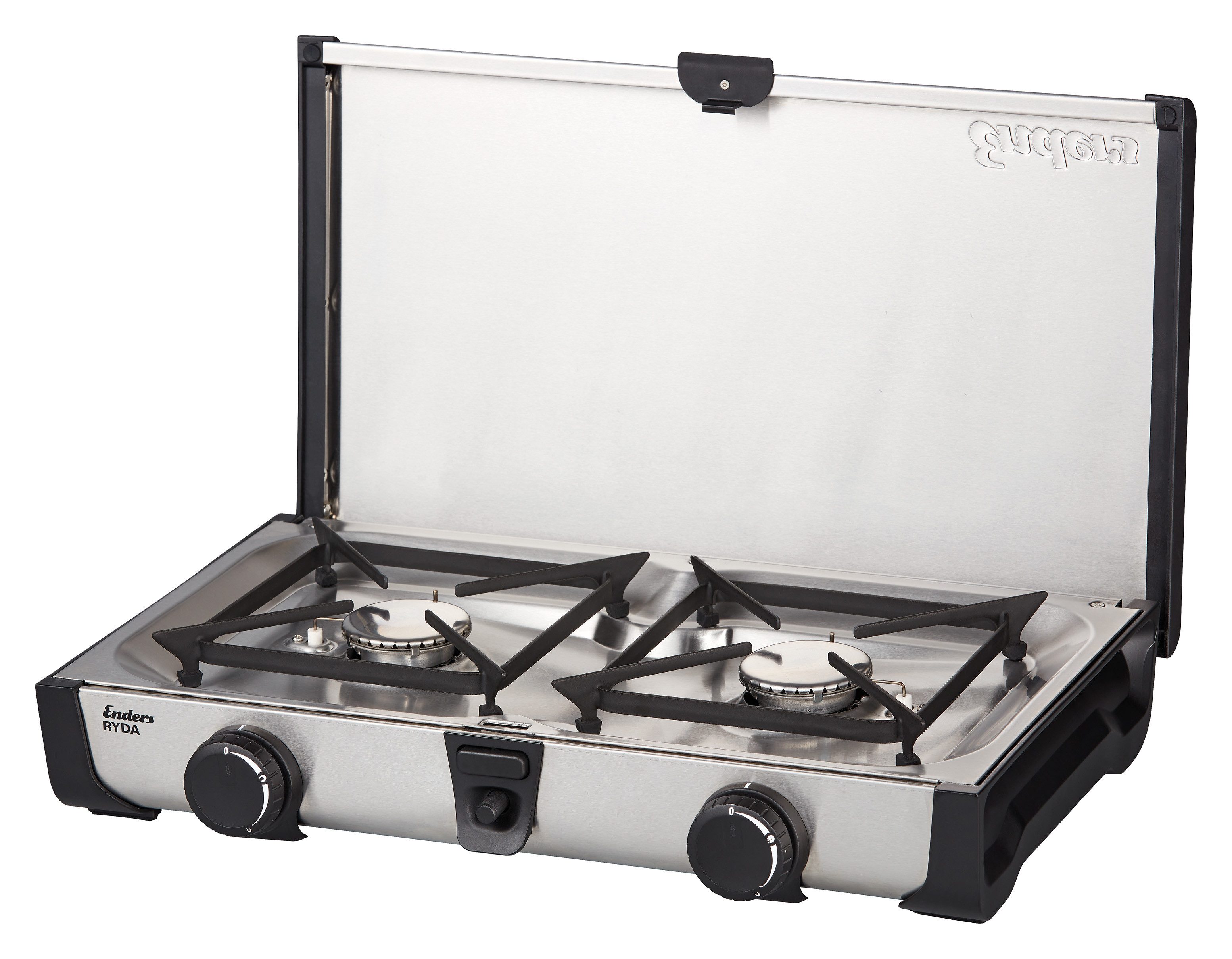 Enders® Gaskocher Ryda 2 Z, Campingkocher mit 2 leistungsstarken Brennern