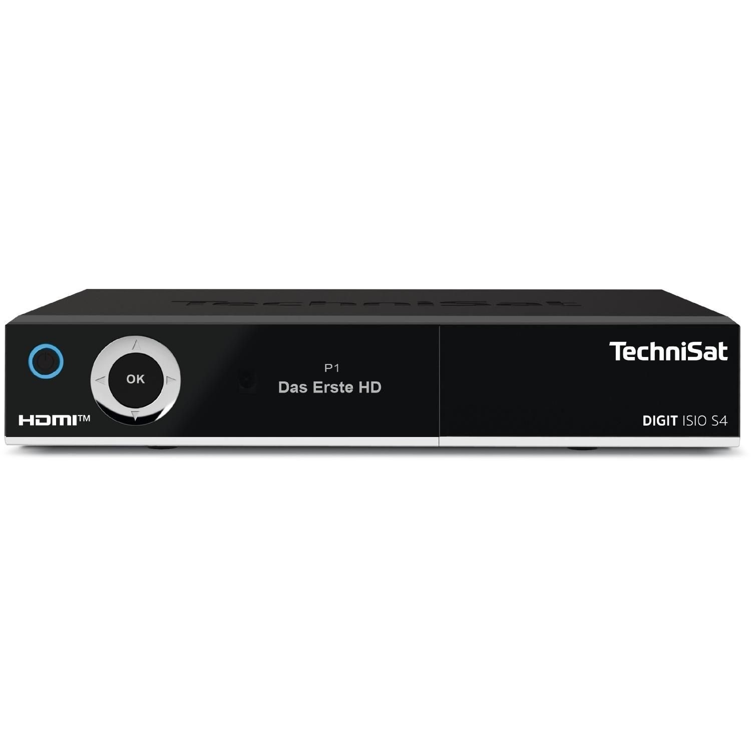 TechniSat DIGIT ISIO S4 HDTV-Twin-Sat-Receiver DVR-Ready Streaming Satellitenreceiver (WLAN, LAN (Ethernet), ISIO-Internet: Zugriff auf Mediatheken, ISIO-Apps und HbbTV)