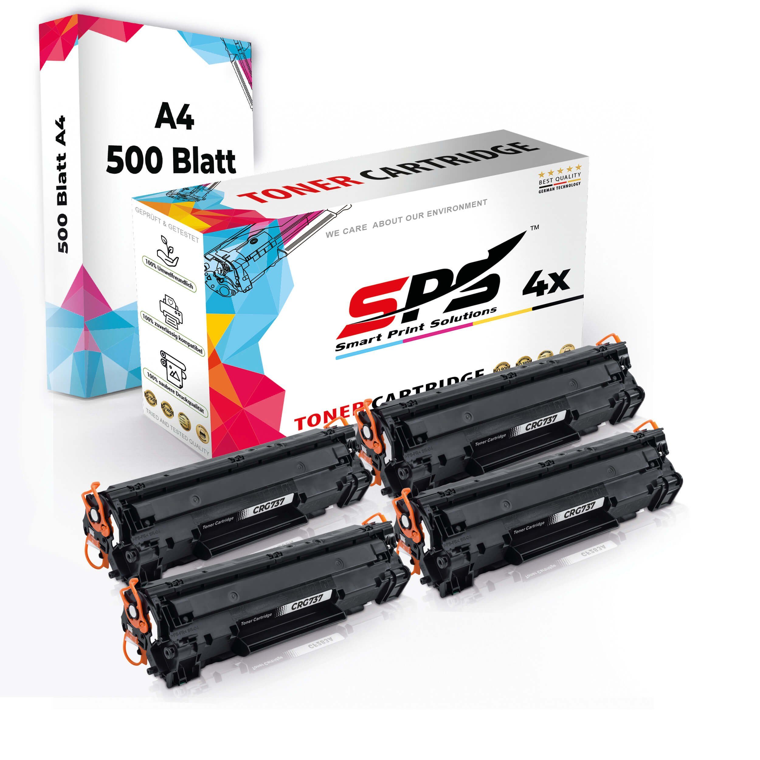 SPS Toner,1x A4 (4er A4 Set Multipack 4x Pack, Tonerkartusche Druckerpapier) Kompatibel, + 4x Druckerpapier