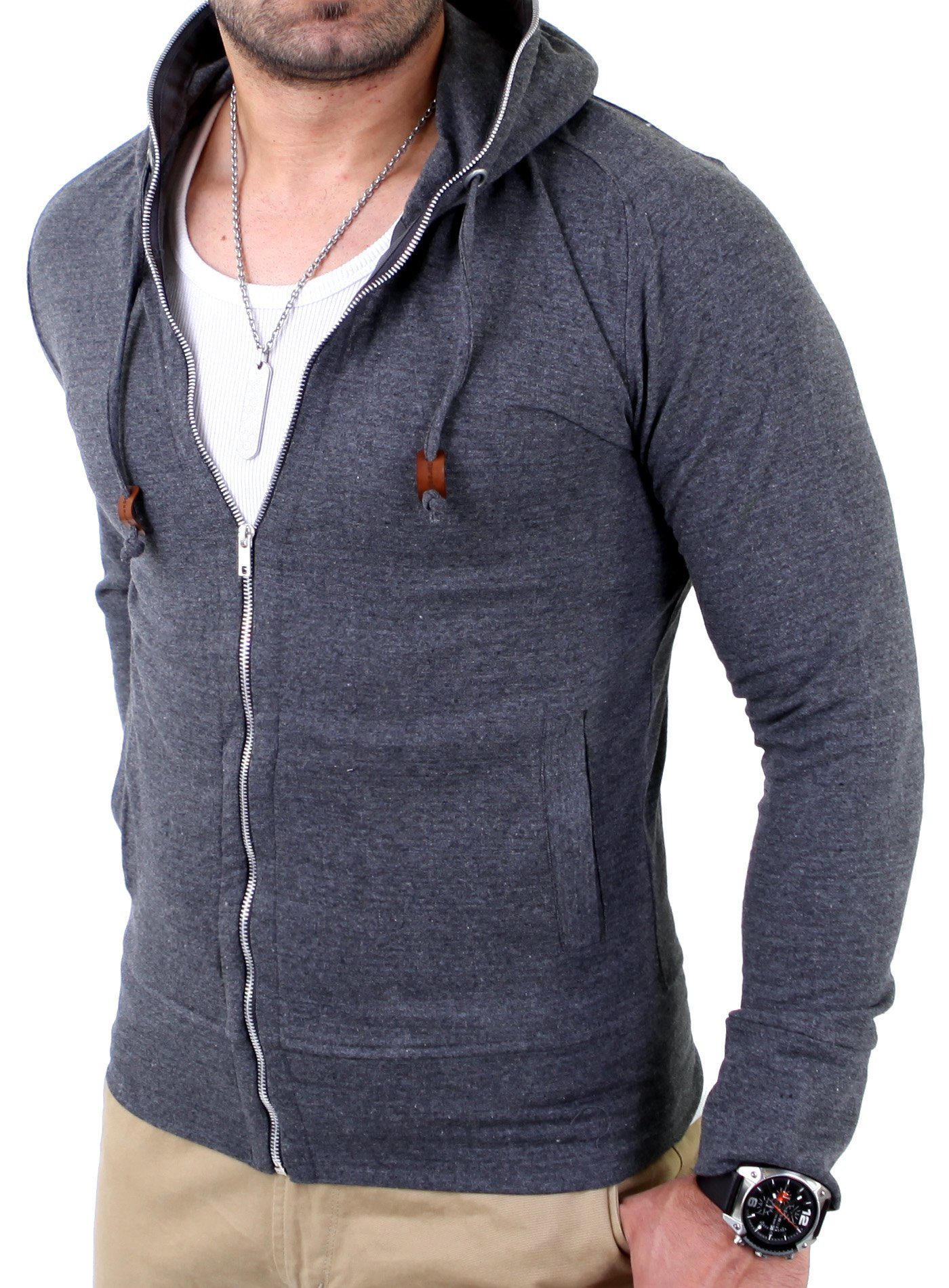 Reslad Sweatjacke Reslad Herren Full Zipper günstig online kaufen