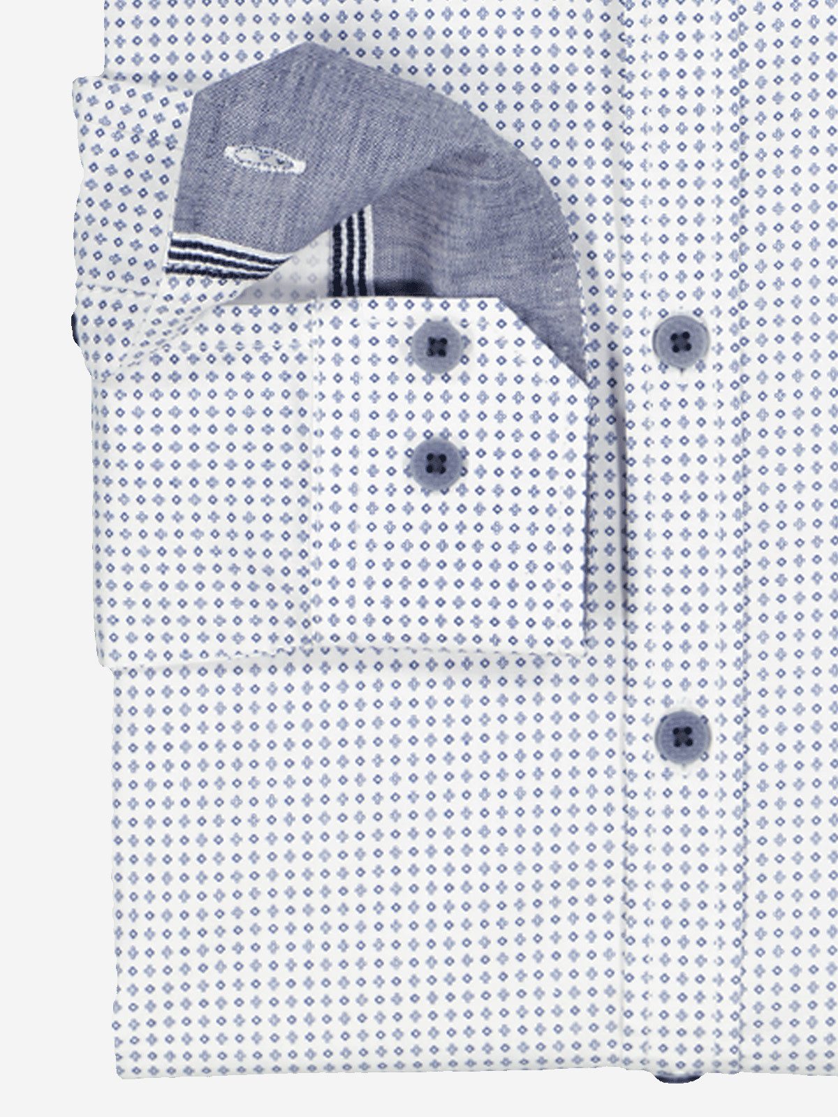 Engbers Langarmhemd Herren Hemd "My Favorite", Saphirblau