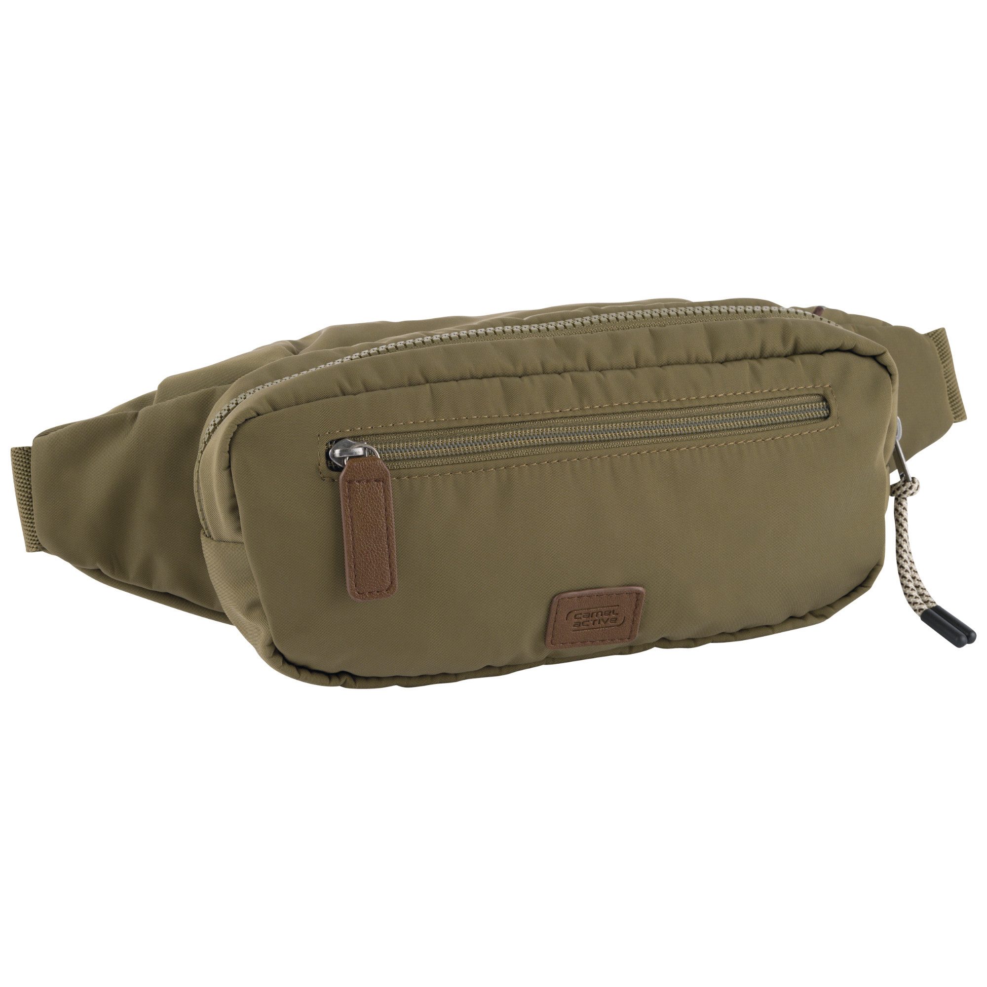 camel active Bauchtasche Aurum (Set, 2-tlg., abnehmbare Anhänger), aus recyceltem Polyester in Nylonstruktur, leicht & mit feinen Details