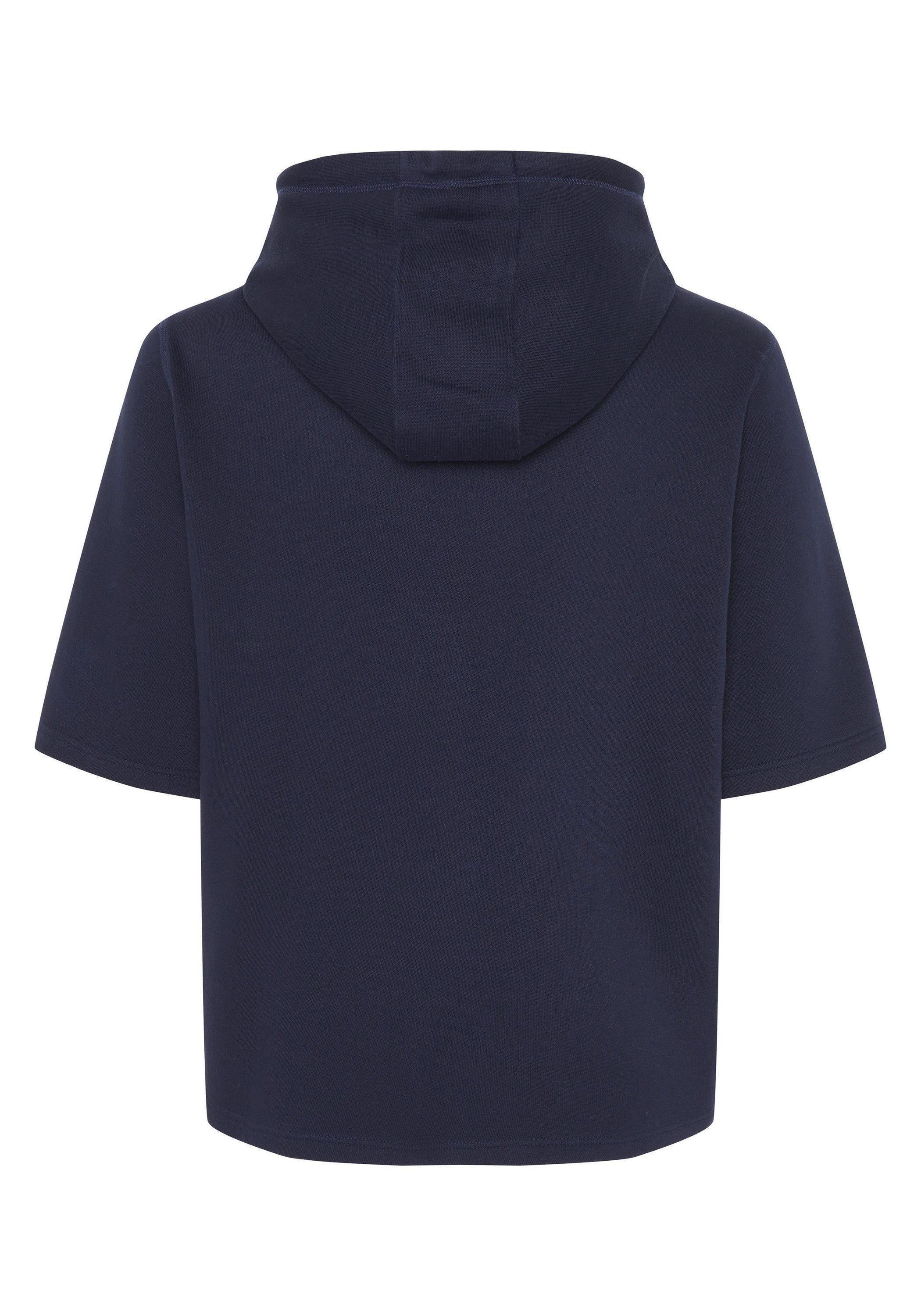 Chiemsee Kapuzensweatshirt Kurzarm-Hoodie blau dunkel