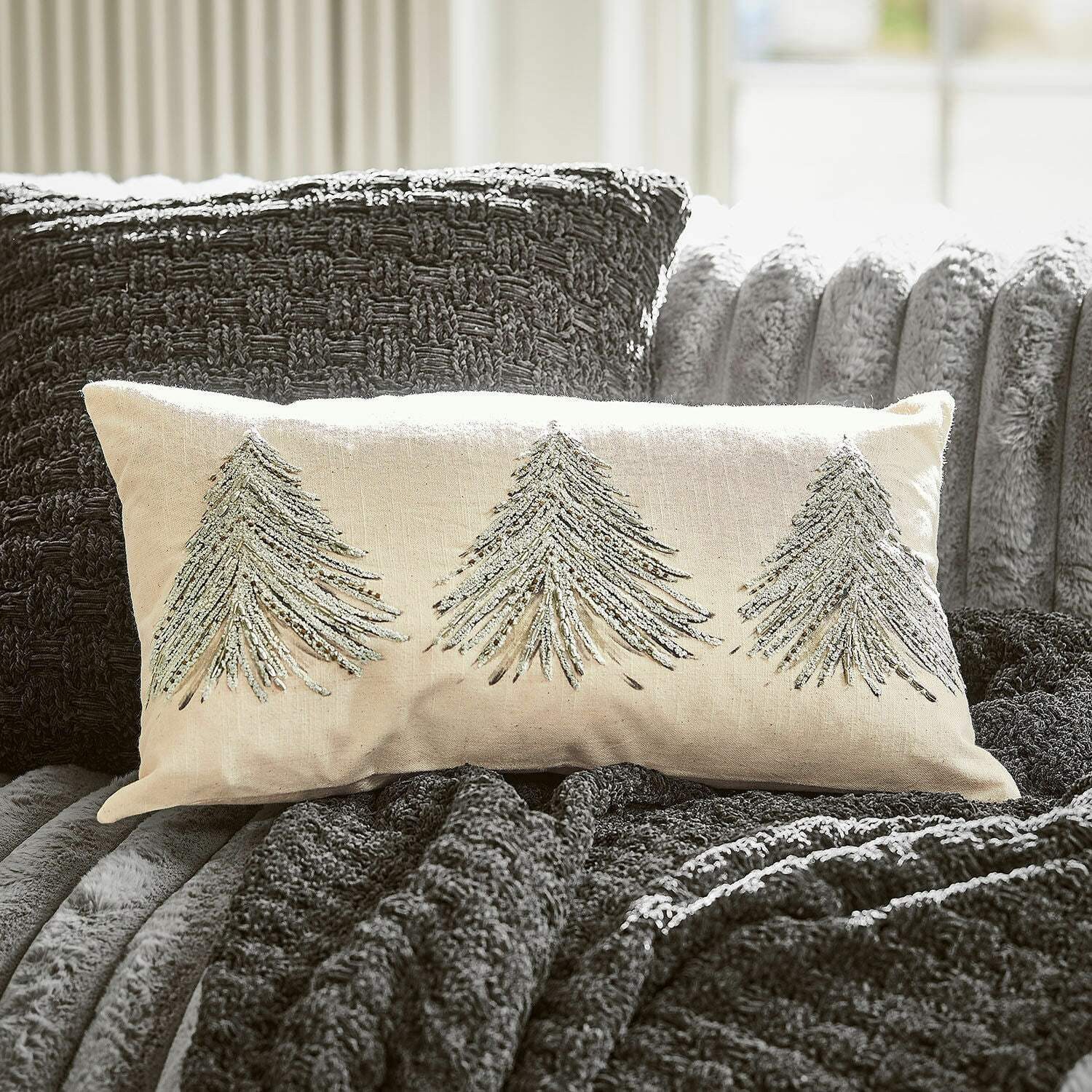 Mirabeau Kissenhülle Kissenhülle Amandique creme/silber