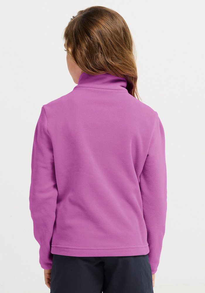Jack Wolfskin Stehkragenpullover TAUNUS 100 HZ K Kinder-Fleecepullover, Halfzip-Reißverschluss, Stehkragen