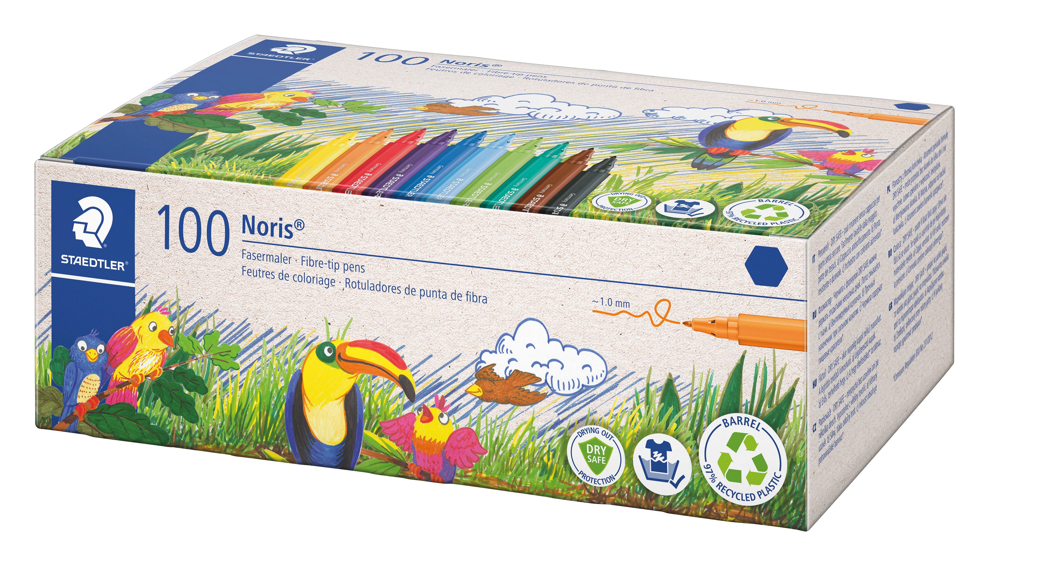 STAEDTLER Filzstift STAEDTLER® 326 C100 Fasermaler Noris 100ST Class Pack