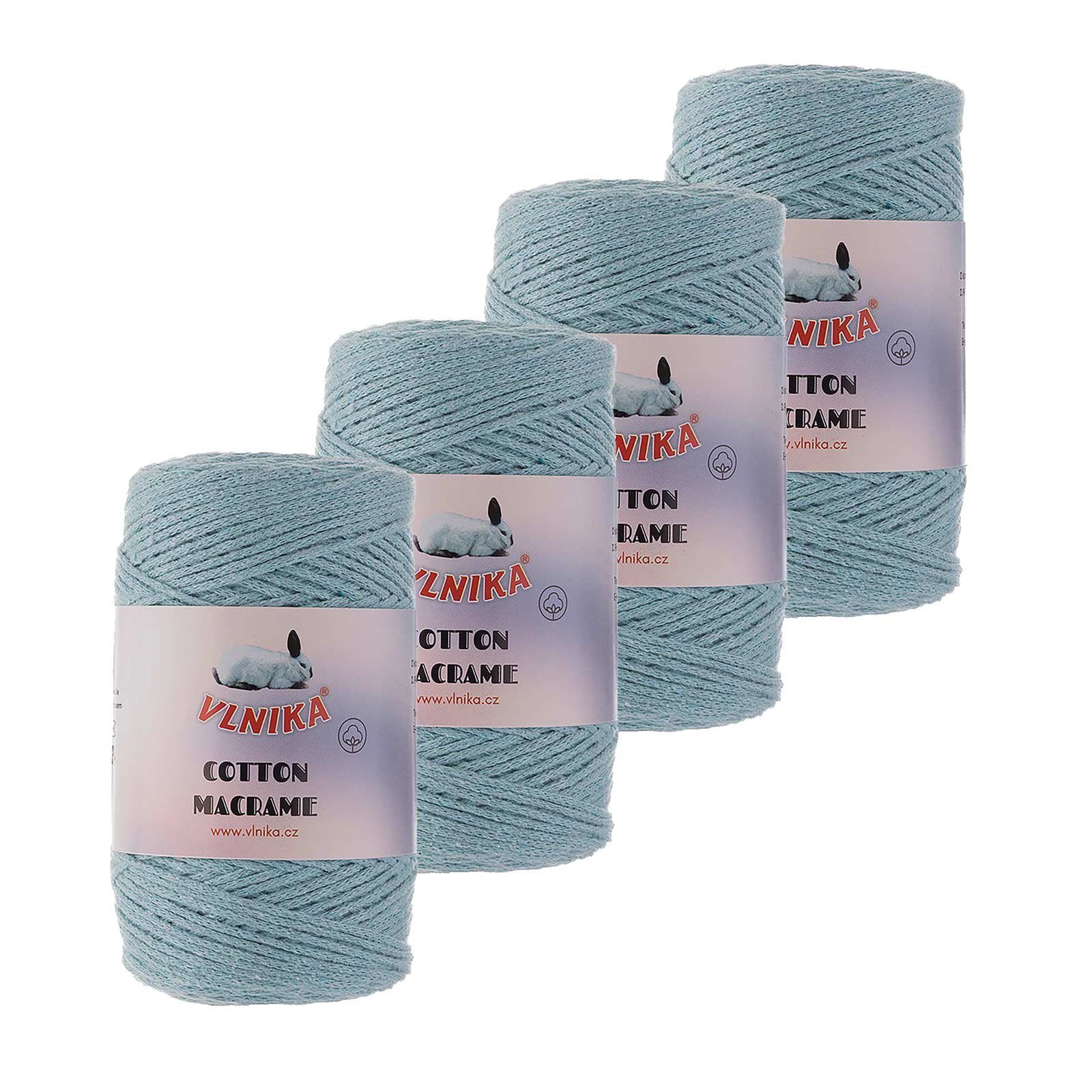 2 Rollen Reines Baumwollgarn 8/4 – 250m Pro Rolle, Zum Weben, Stricken & Häkeln Für Teppiche, Decken & Mehr