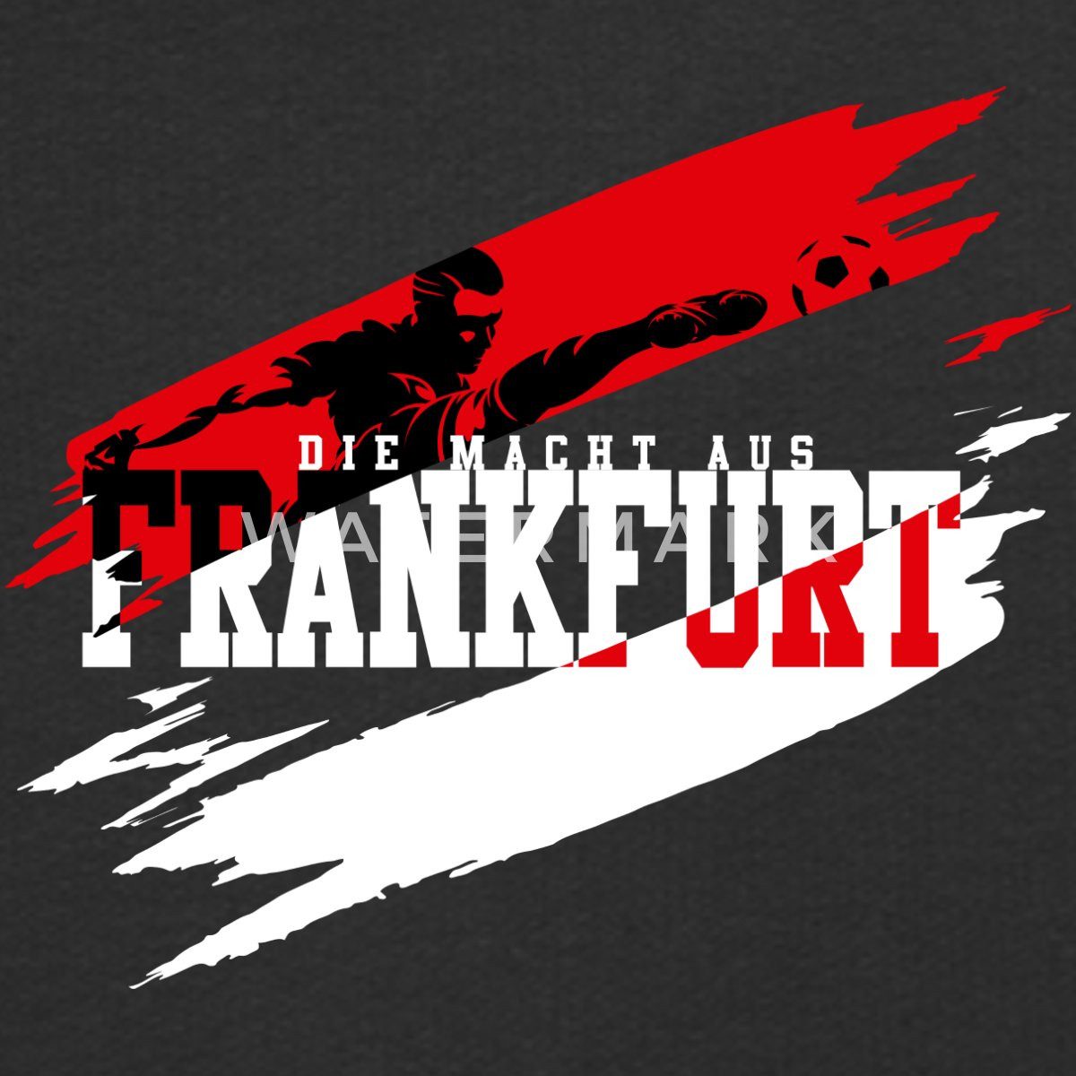 Spreadshirt Hoodie Die Macht Aus Frankfurt Fußball Fan Kinder Premium Hoodie (1-tlg)