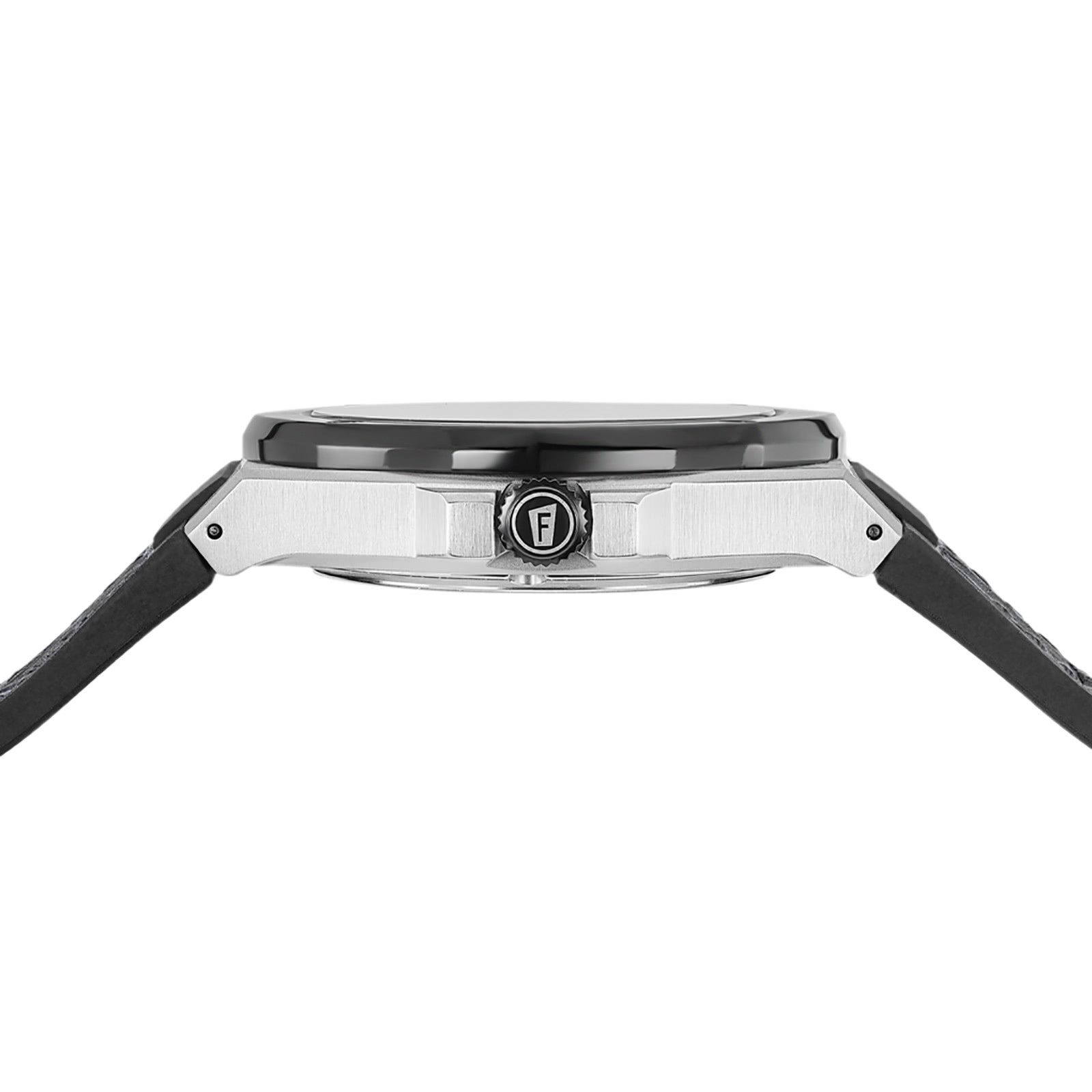 Festina Automatikuhr Festina Herrenuhr Automatik Armbanduhr, (Analoguhr), Herren Armbanduhr rund, Lederarmband schwarz, Luxus