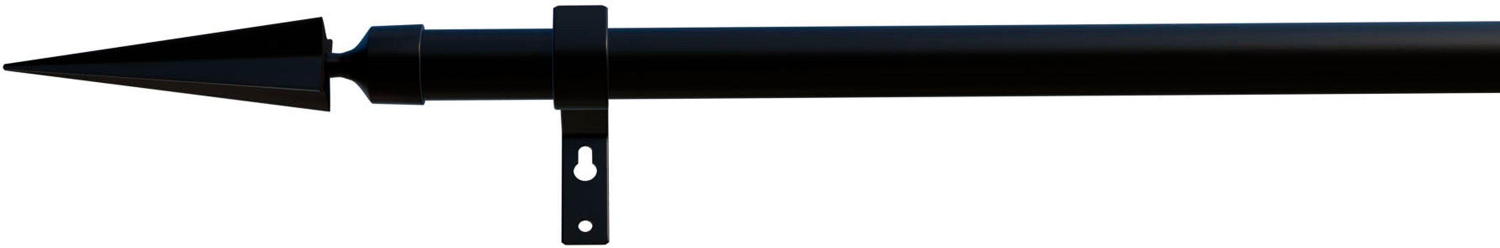 Gardinenstange Parma, indeko, Ø 16 mm, 1-läufig, Wunschmaßlänge, mit Bohren,  verschraubt, Eisen | Gardinenstangen