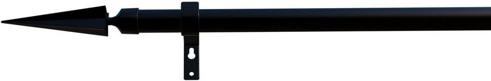 Gardinenstange Parma, indeko, Ø 16 mm, 1-läufig, Wunschmaßlänge, mit Bohren,  verschraubt, Eisen