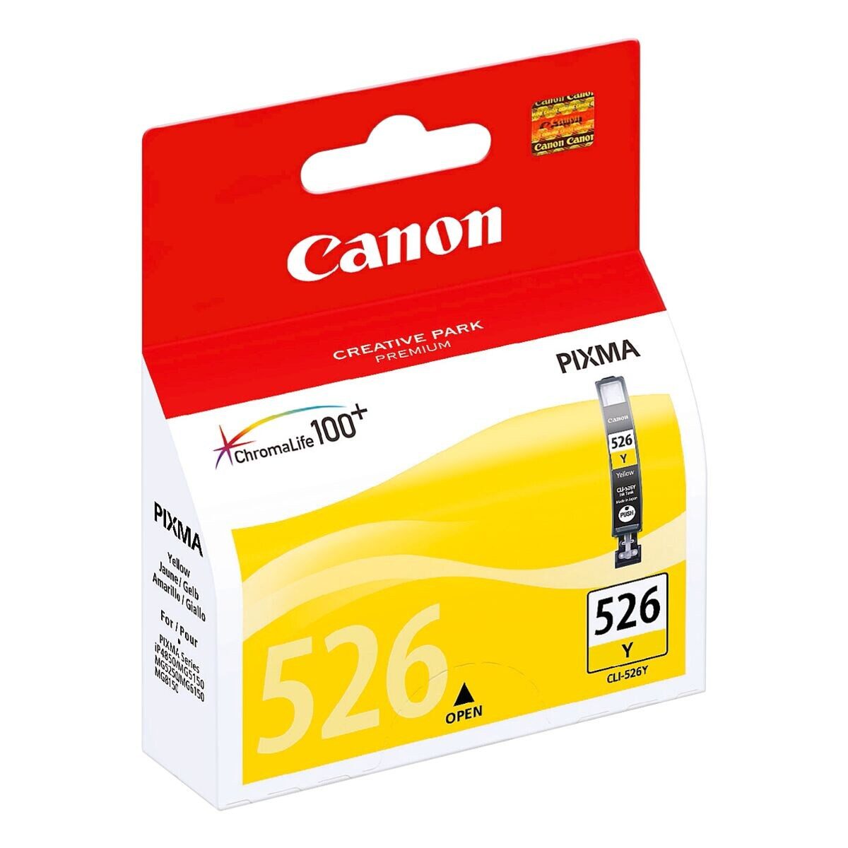 Canon CLI-526 Y Tintenpatrone (Original Druckerpatrone, gelb)
