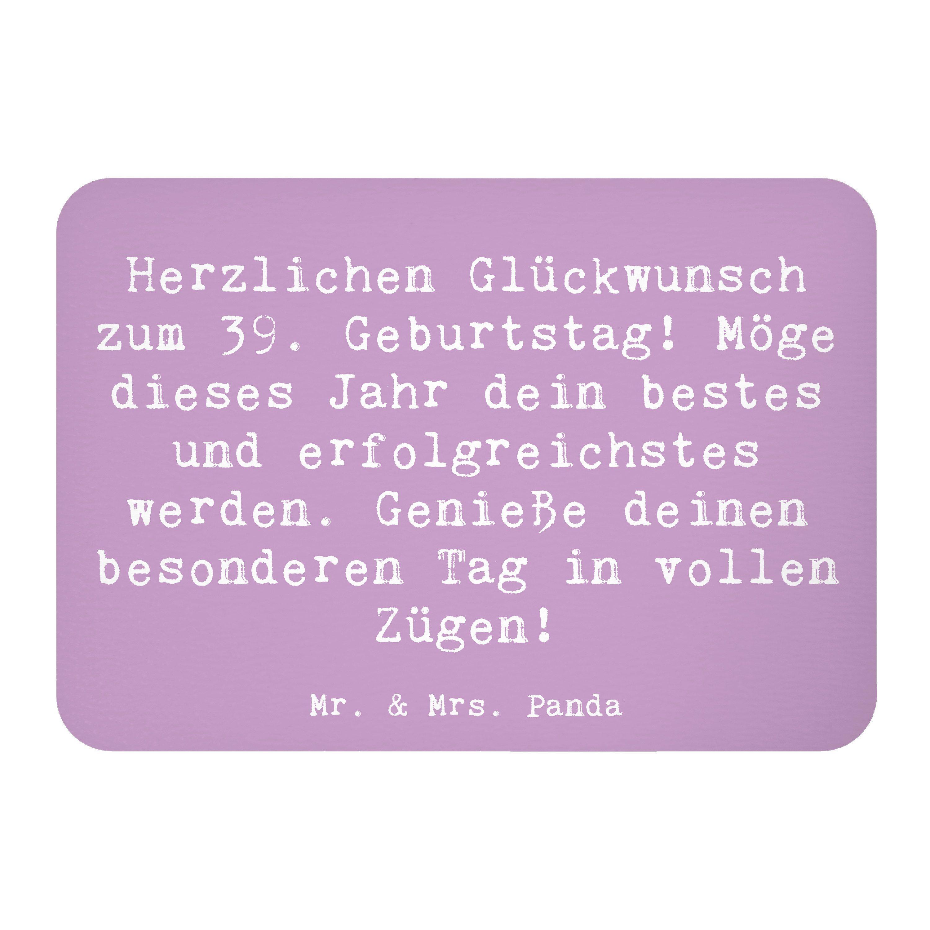 Magnet Spruch 39. Geburtstag - Lavendeltraum - Geschenk, besonderes Jahr, Al