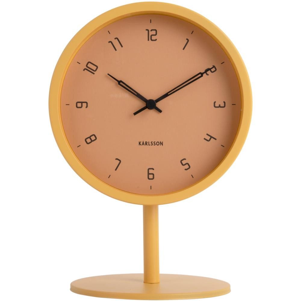 Karlsson Uhr Tischuhr Stark Iron Matt Honey Yellow günstig online kaufen