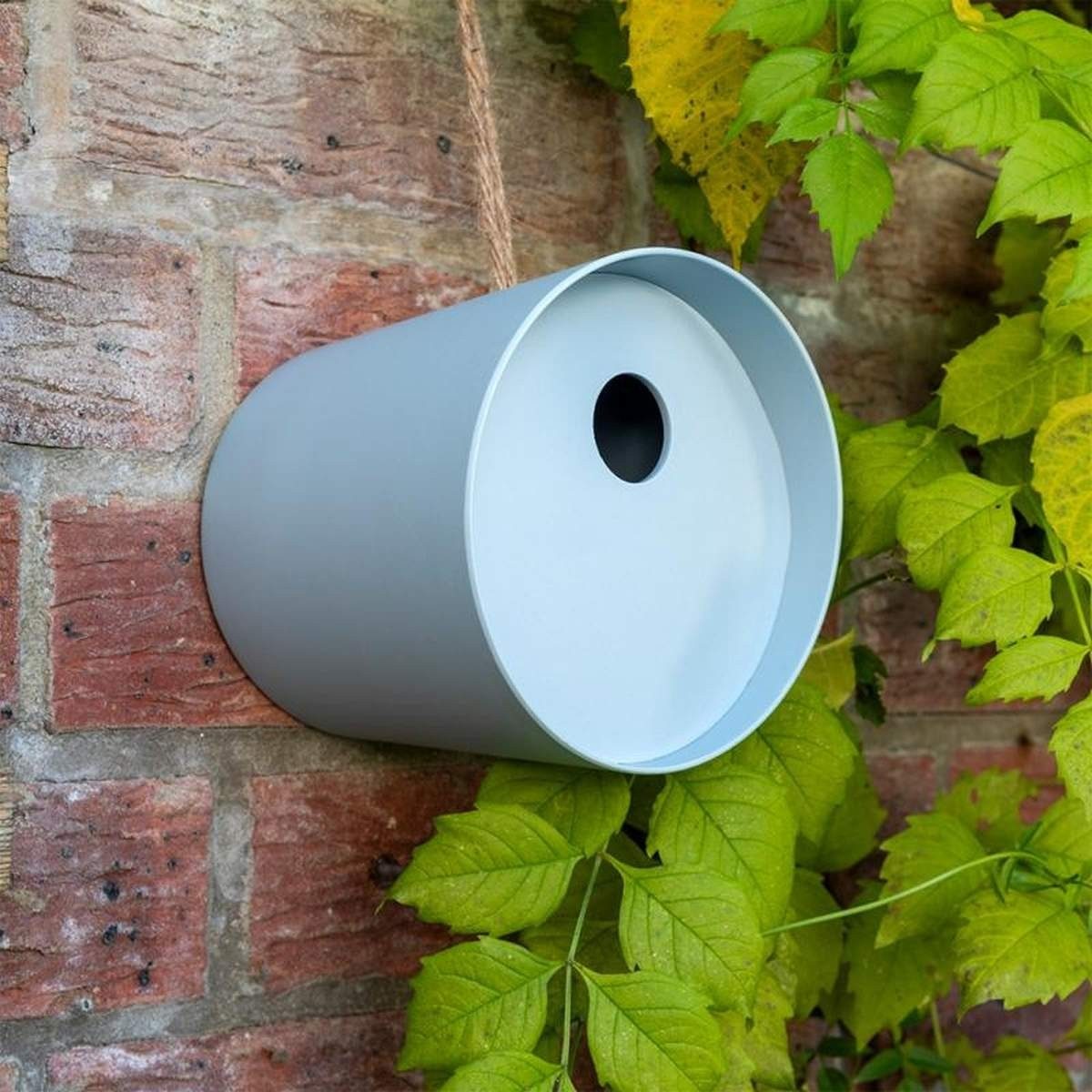 Rex London Vogelhaus Nistkasten rund hellblau für Gartenvögel 14 cm breit x 14 cm hoch