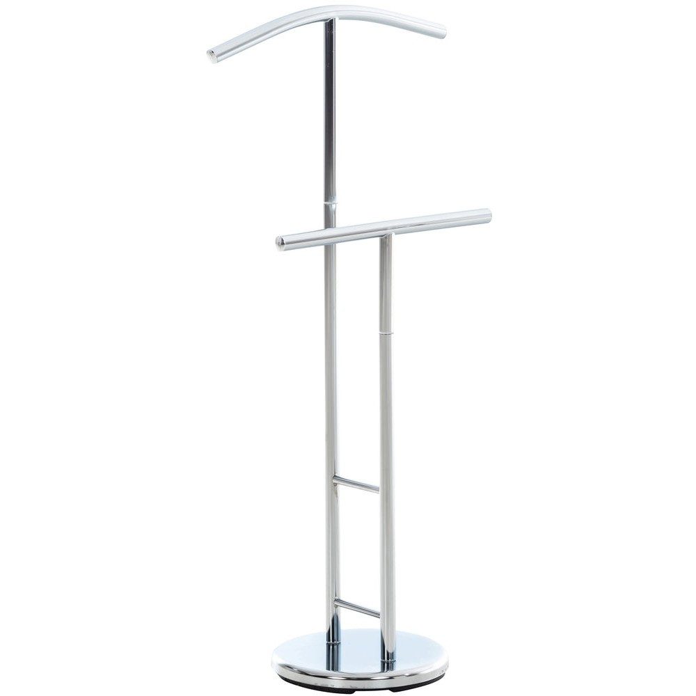 CLP Herrendiener Kleiderständer Garderobenständer Anzugständer, (Spar-Set, 1 St., 50 x 28 x 107 cm stabil), Metall, Jacken- & Hosenhalter, standfester Rundfuß
