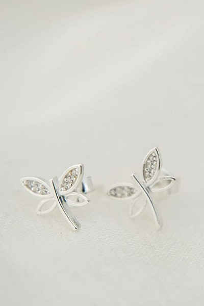 Einzelstück Ohrring-Set Einzelstück Dragonfly Ohrstecker Sterling Silber (gold, rosé, silber)