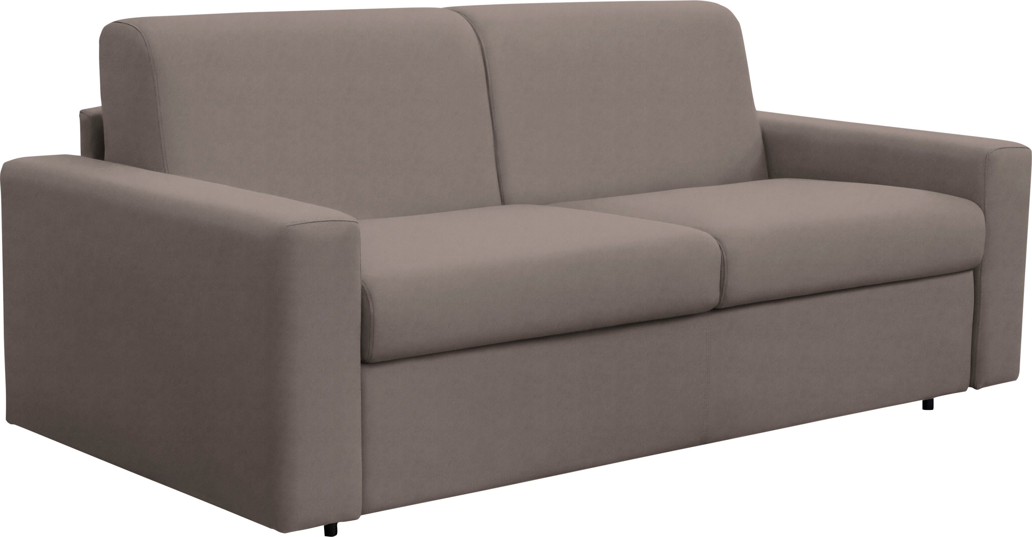 Nias Italia Schlafsofa Bari, inklusive Matratze und klappbaren Bettunterbau, Liegefläche 140/208 cm elephant | Alle Sofas